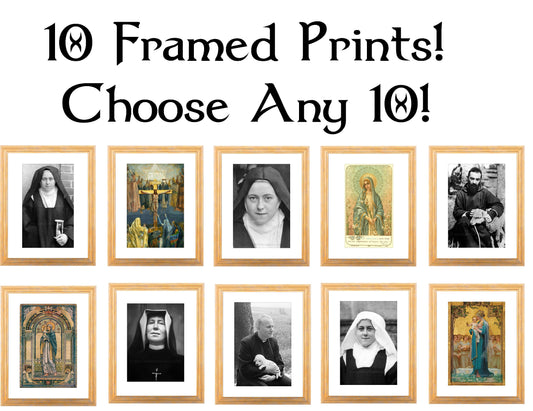 10 Gold Framed Prints! You Pick the 10! - Catholic Art and Jewelry
