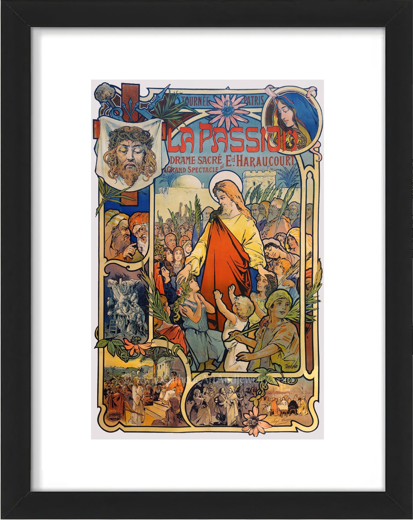 The Passion Play –4 Sizes – by Francisco Tamagno – Catholic Art Print – Archival Quality