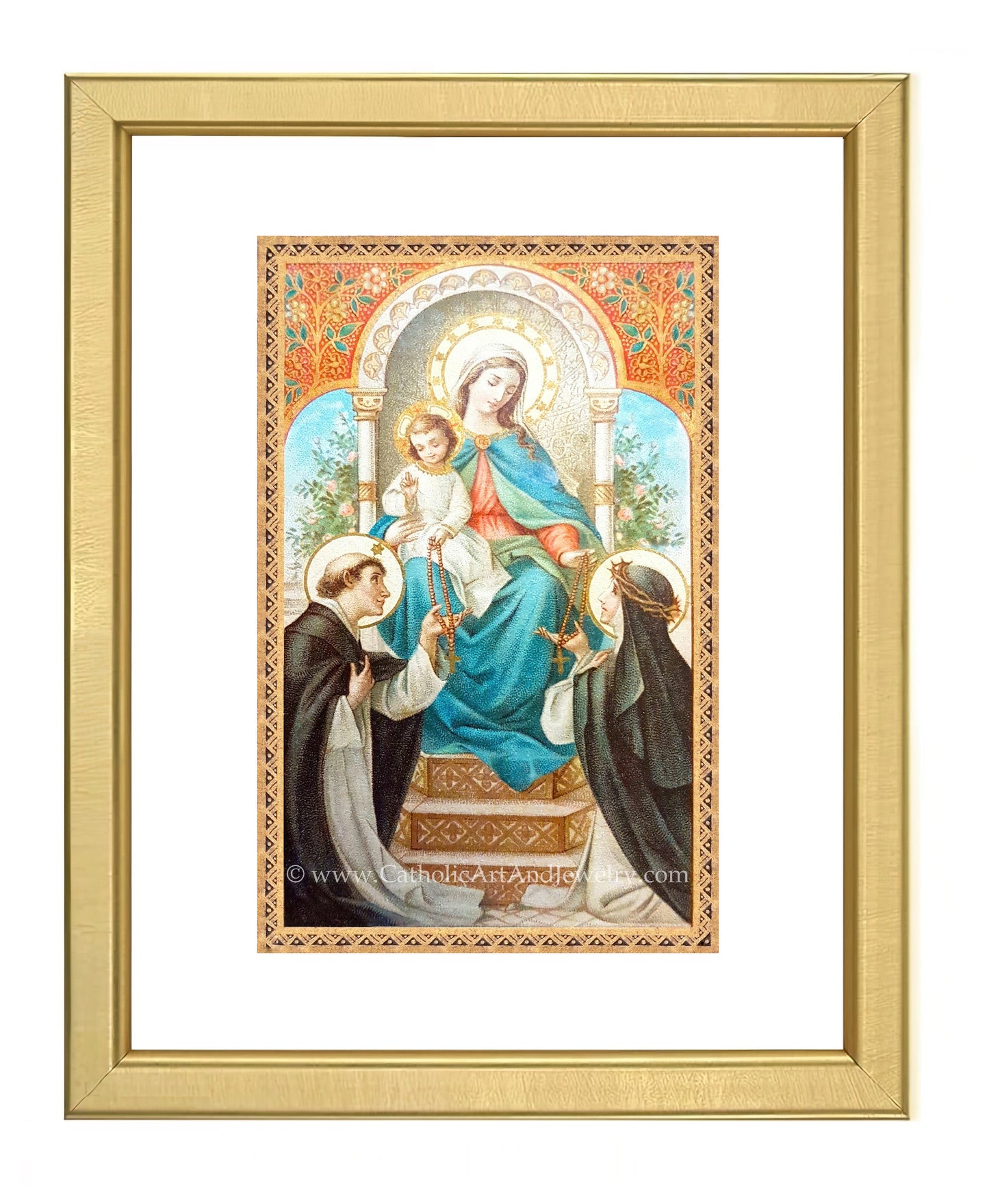 a painting of the virgin mary and child jesus