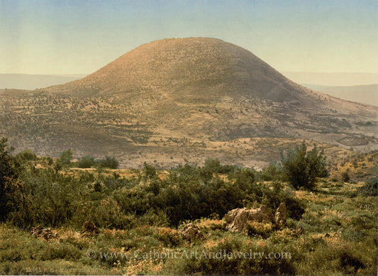 New! Mount Tabor – Transfiguration Site – Beautiful Vintage Photo – Archival Quality