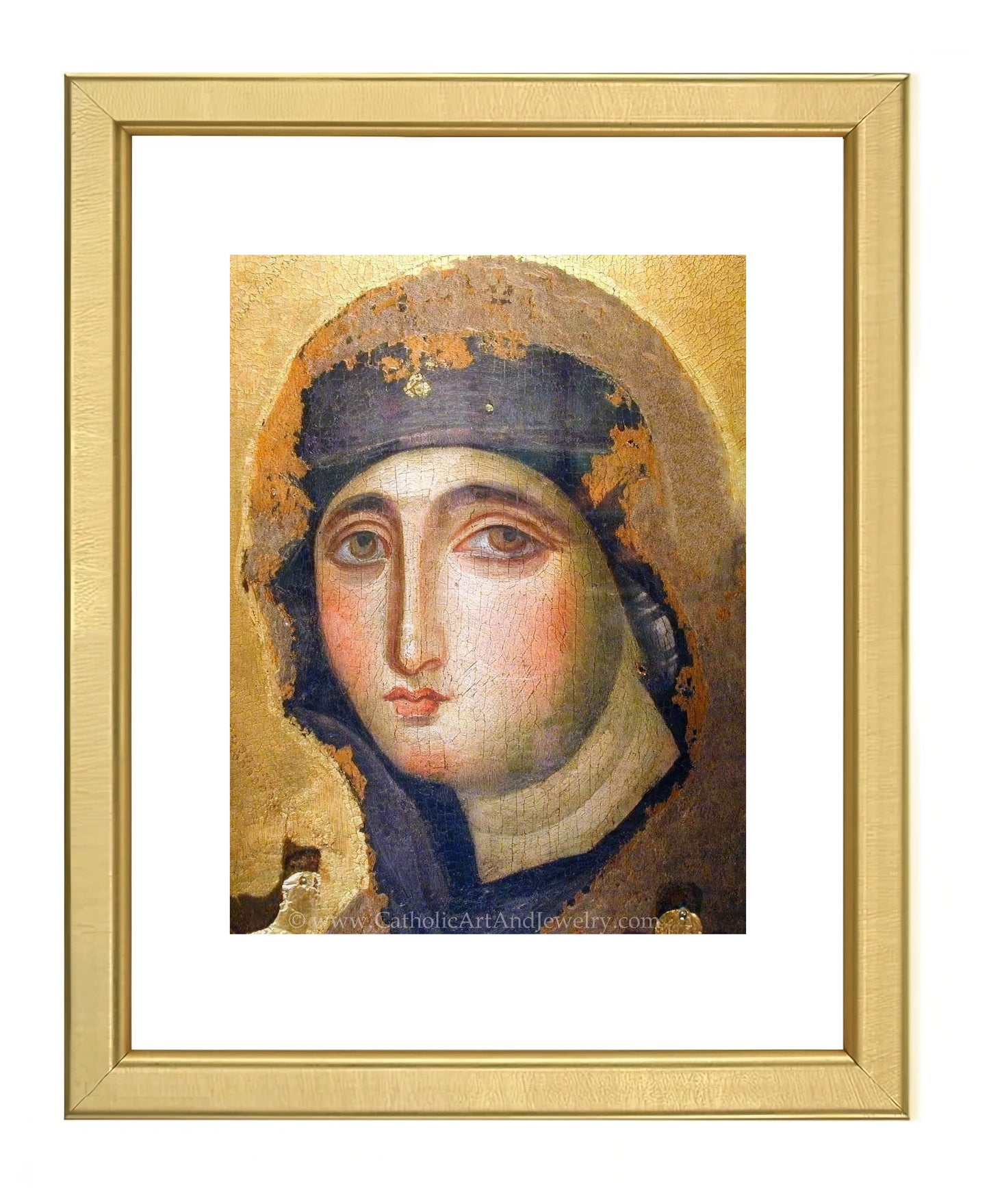 a painting of a woman in a gold frame