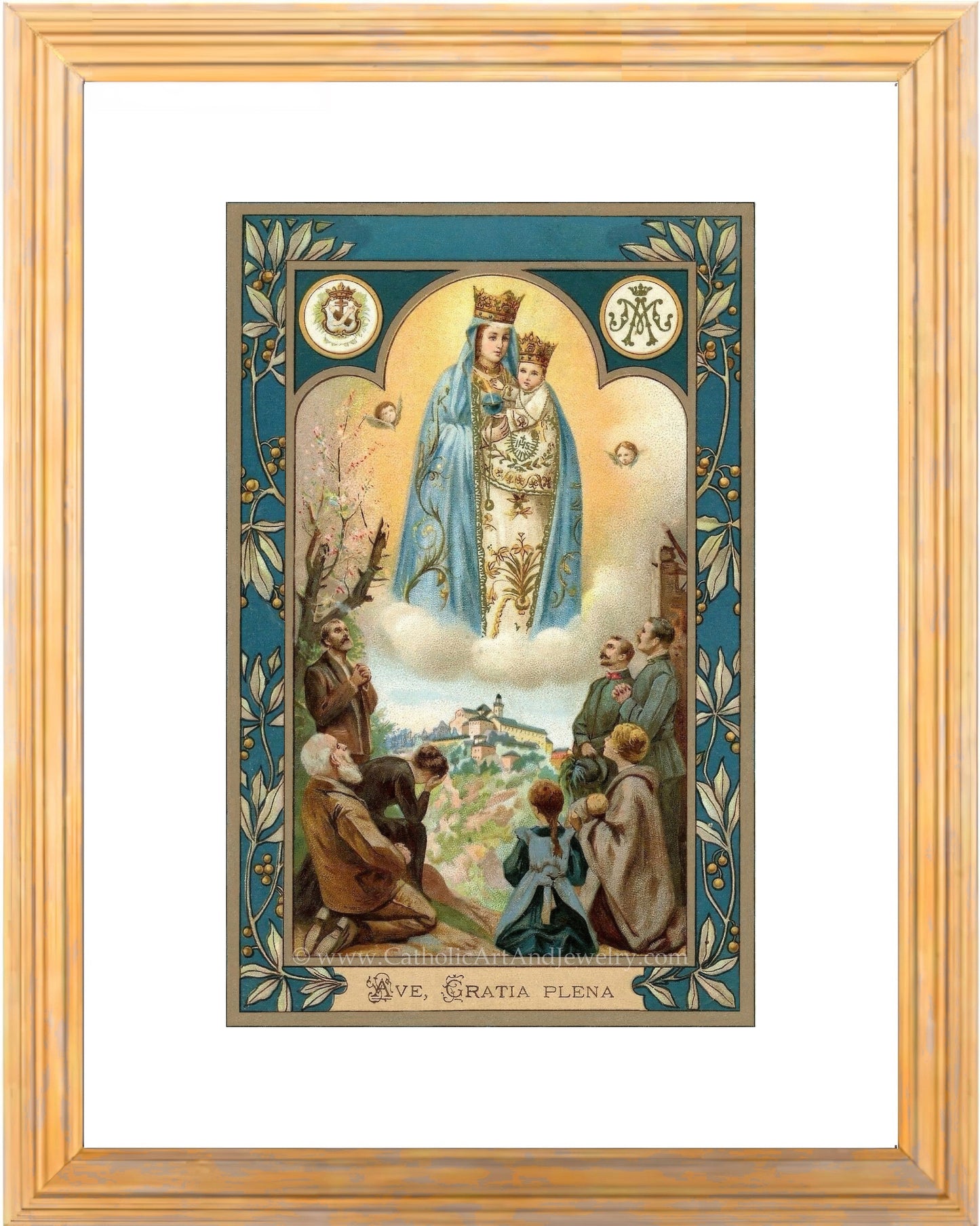 a painting of the virgin mary of guadalupe