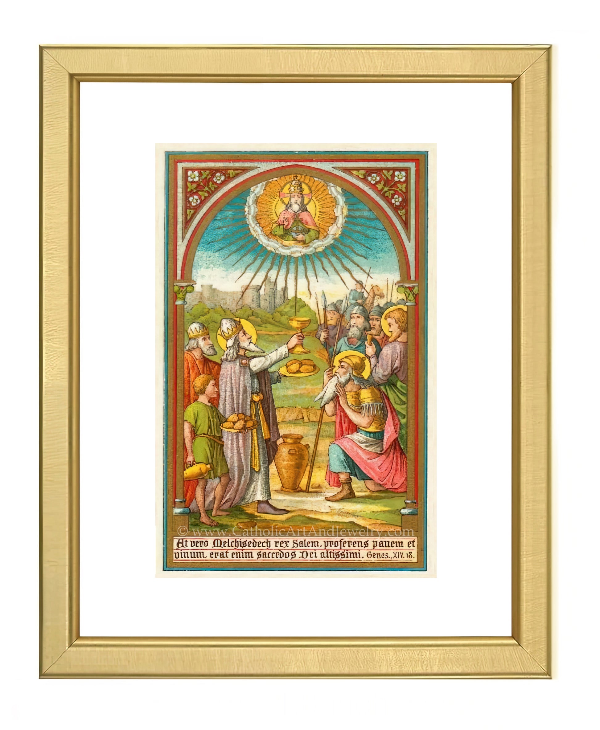 a painting of a religious scene with jesus and other people