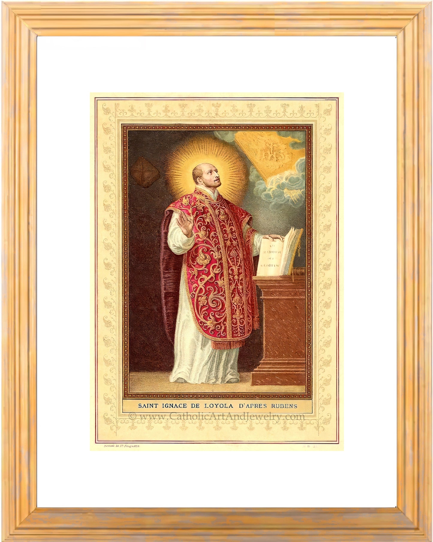 a painting of a man in a red robe