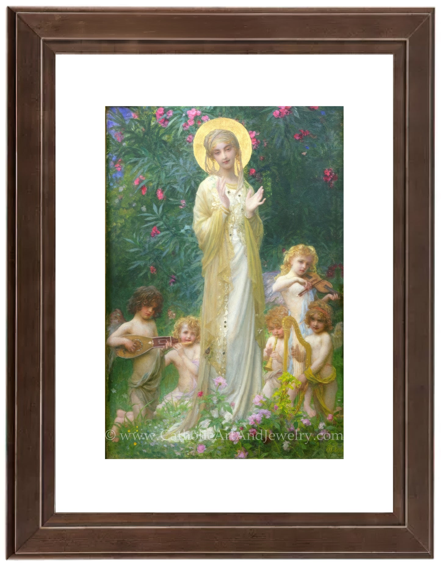 a painting of jesus surrounded by children