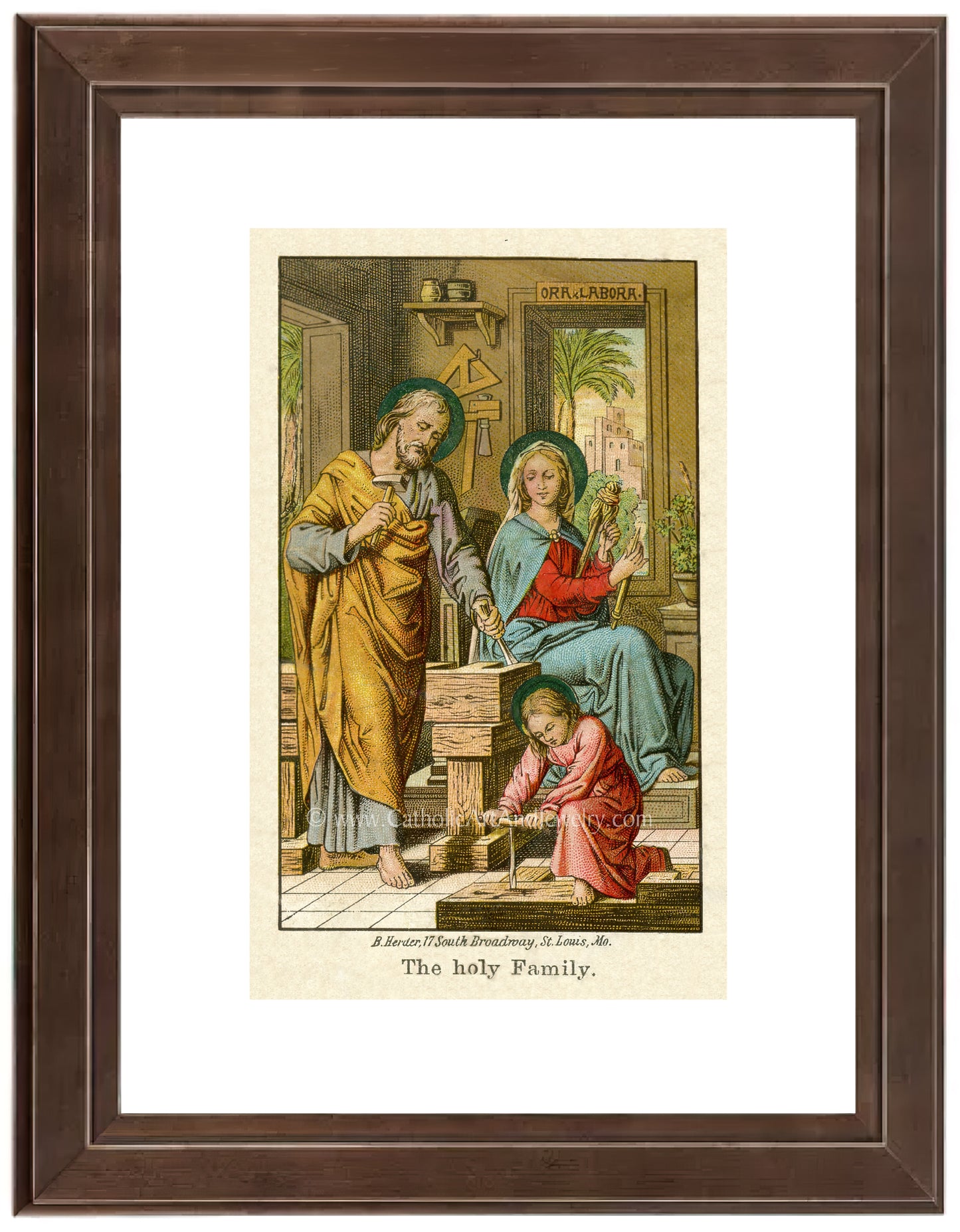 a painting of a woman and two children