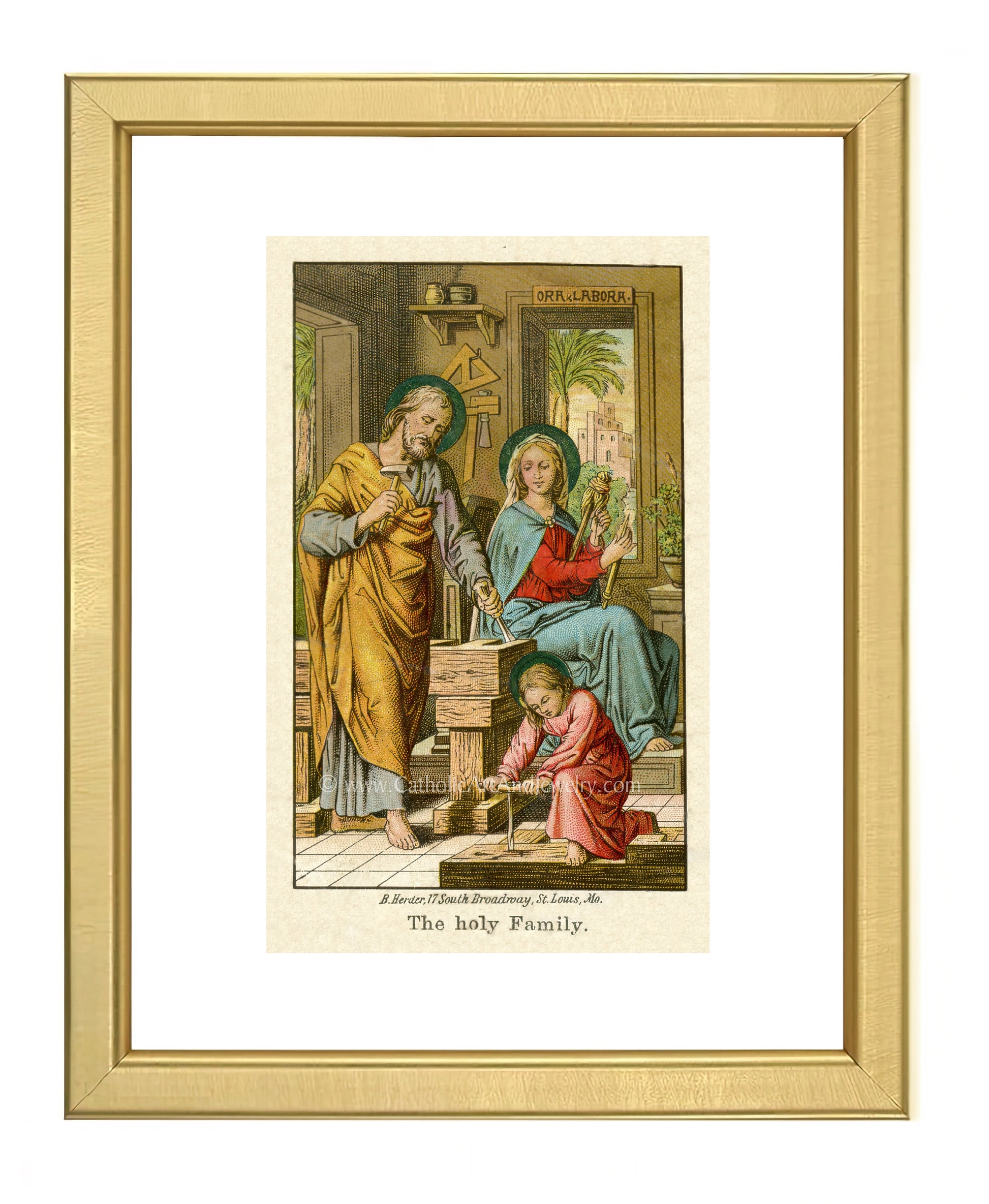 a painting of a woman and two children