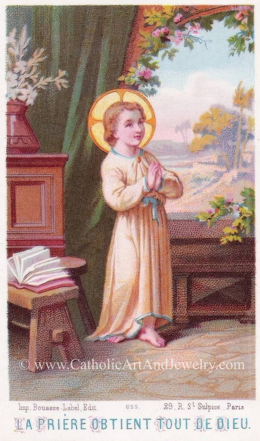 New! Christ Child – Young  Jesus – Vintage Holy Card Reproduction – Catholic Art Print – Archival Quality