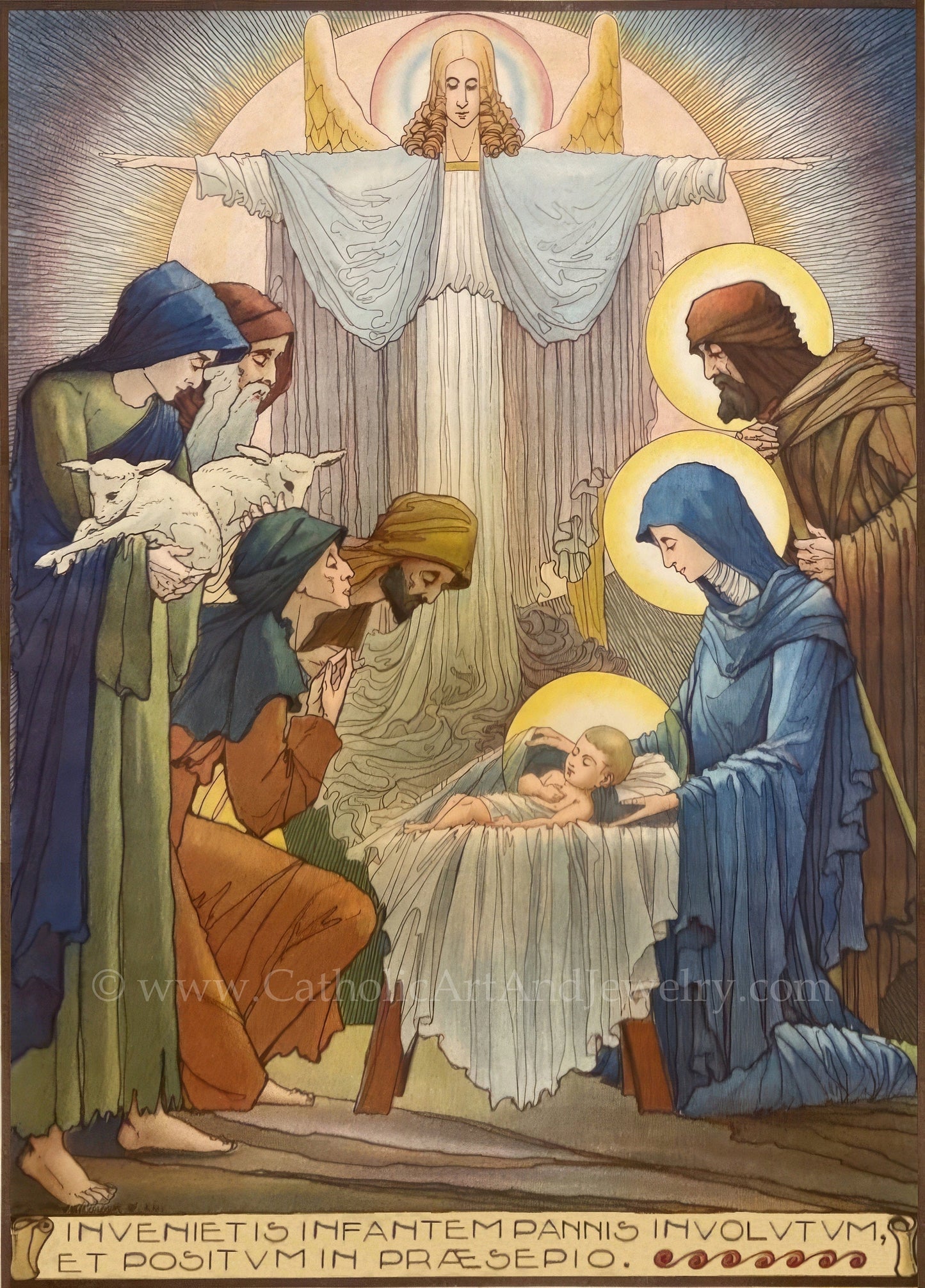 Adoration of the Shepherds – Jos Speybrouck – Catholic Art Print – Unique Catholic Gift – Christmas – Archival Quality - Catholic Art and Jewelry