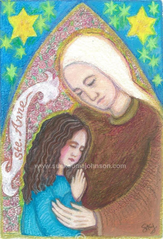 Anne Art Print - Catholic Art and Jewelry