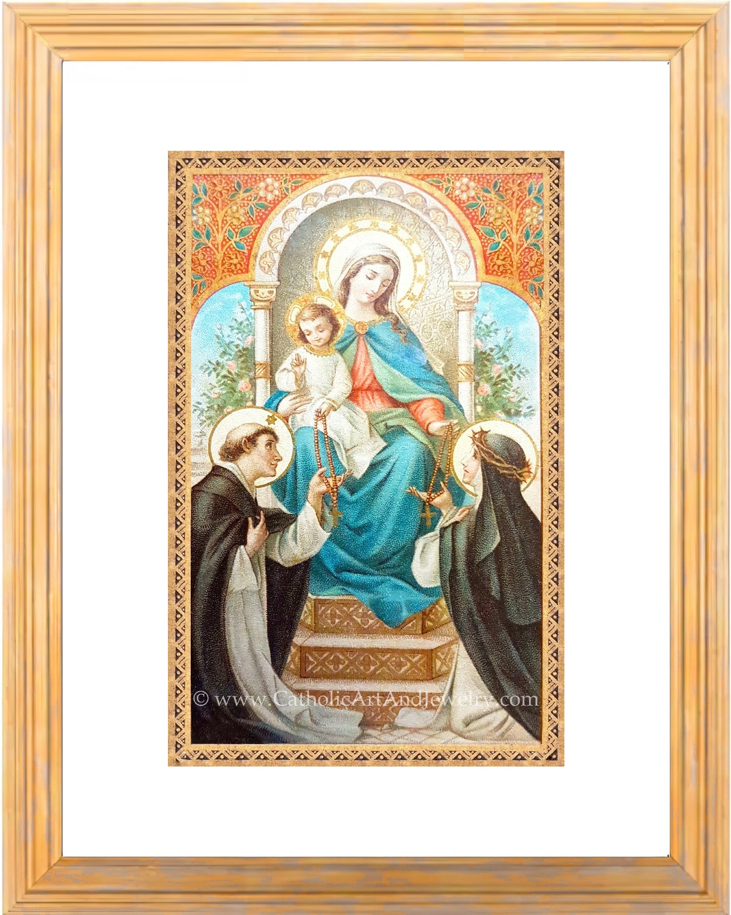 a painting of the virgin mary and child jesus