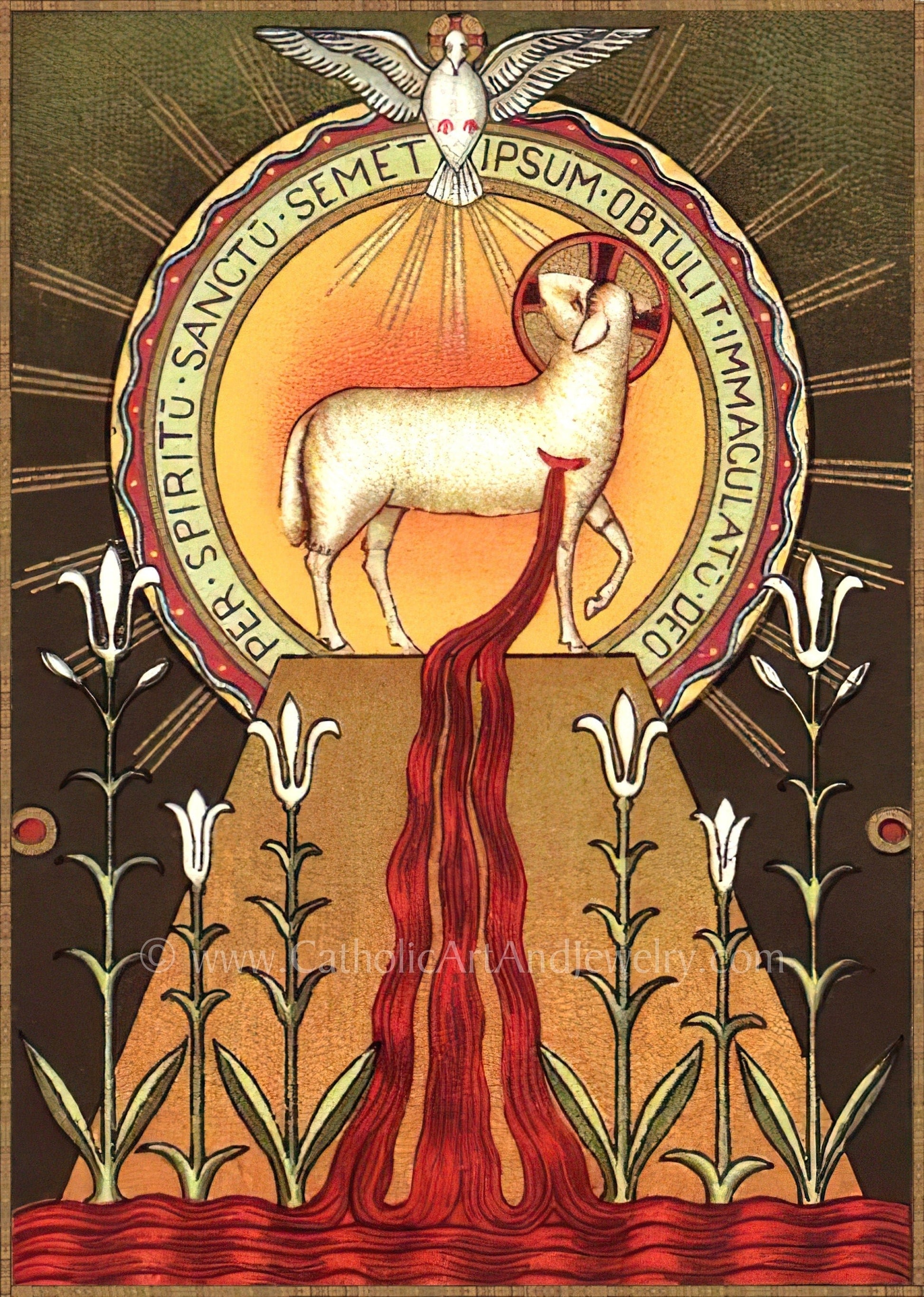 Blood of the Lamb – Benedictine Beuron Art – Catholic Art Print – Archival Quality - Catholic Art and Jewelry