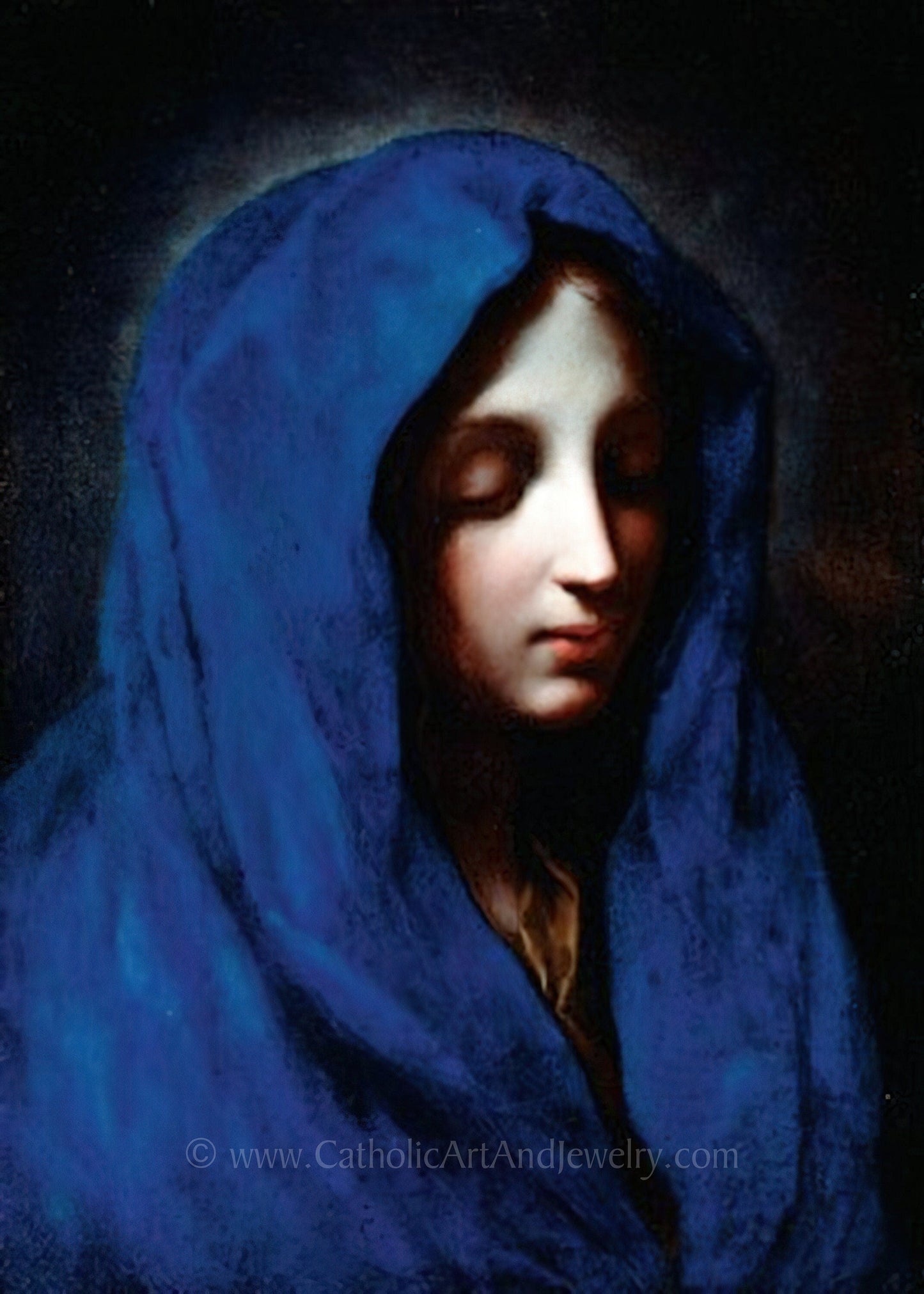 Blue Madonna– 4 sizes – Carlo Dolci – Catholic Art Print – Archival Quality - Catholic Art and Jewelry