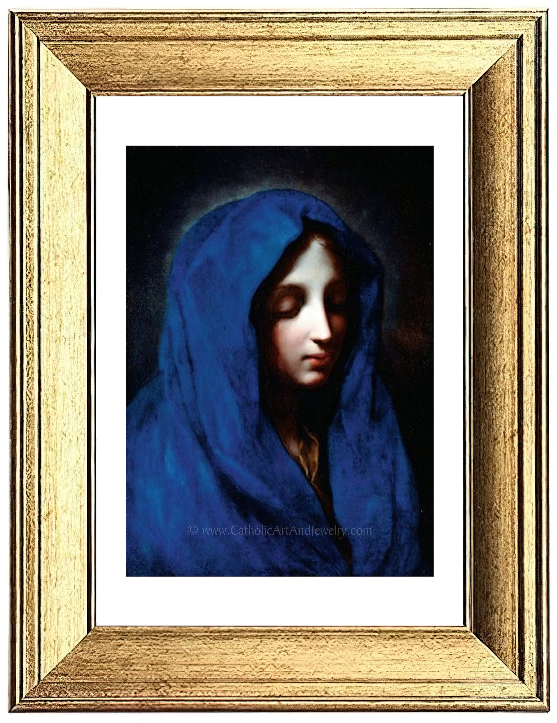 Blue Madonna– 4 sizes – Carlo Dolci – Catholic Art Print – Archival Quality - Catholic Art and Jewelry