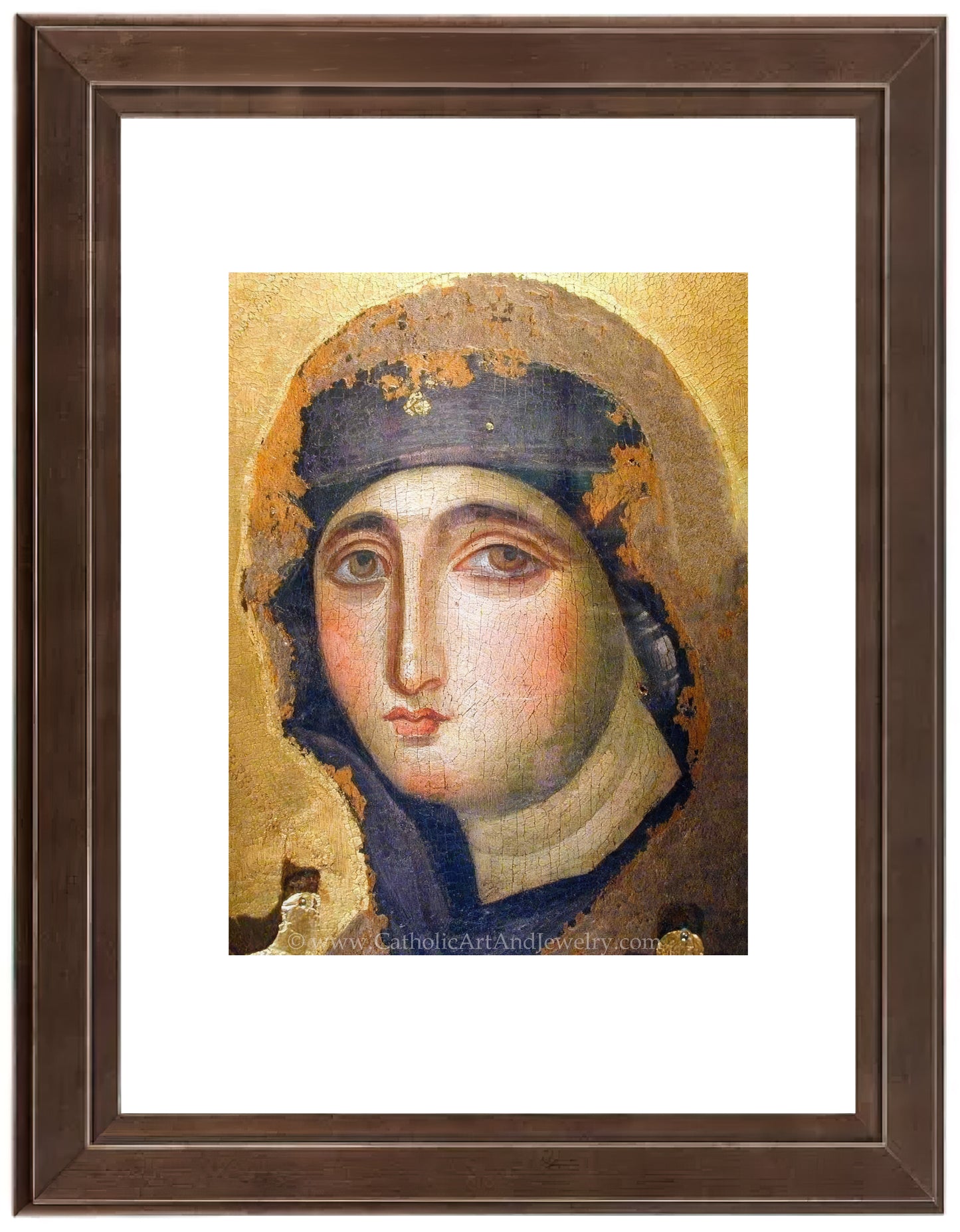 a painting of a woman wearing a hat