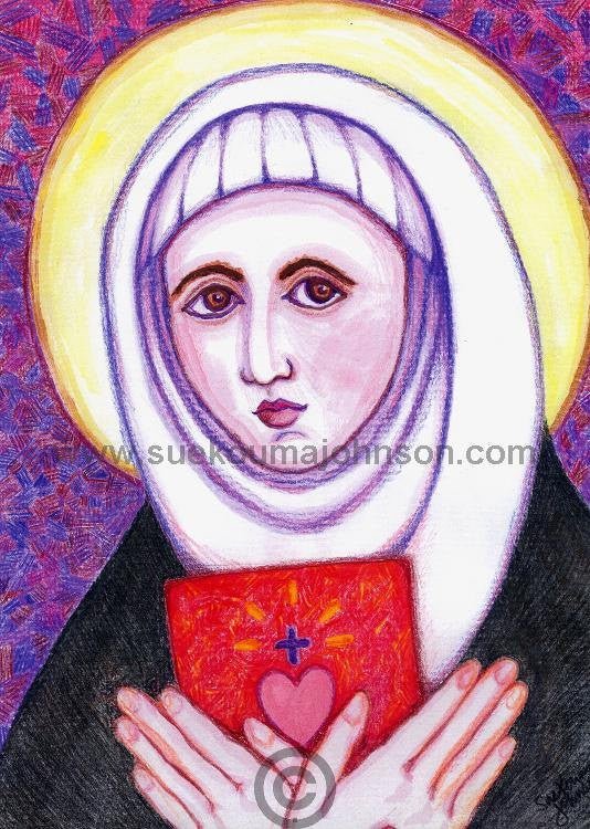 Catherine of Sienna Art Print - Catholic Art and Jewelry