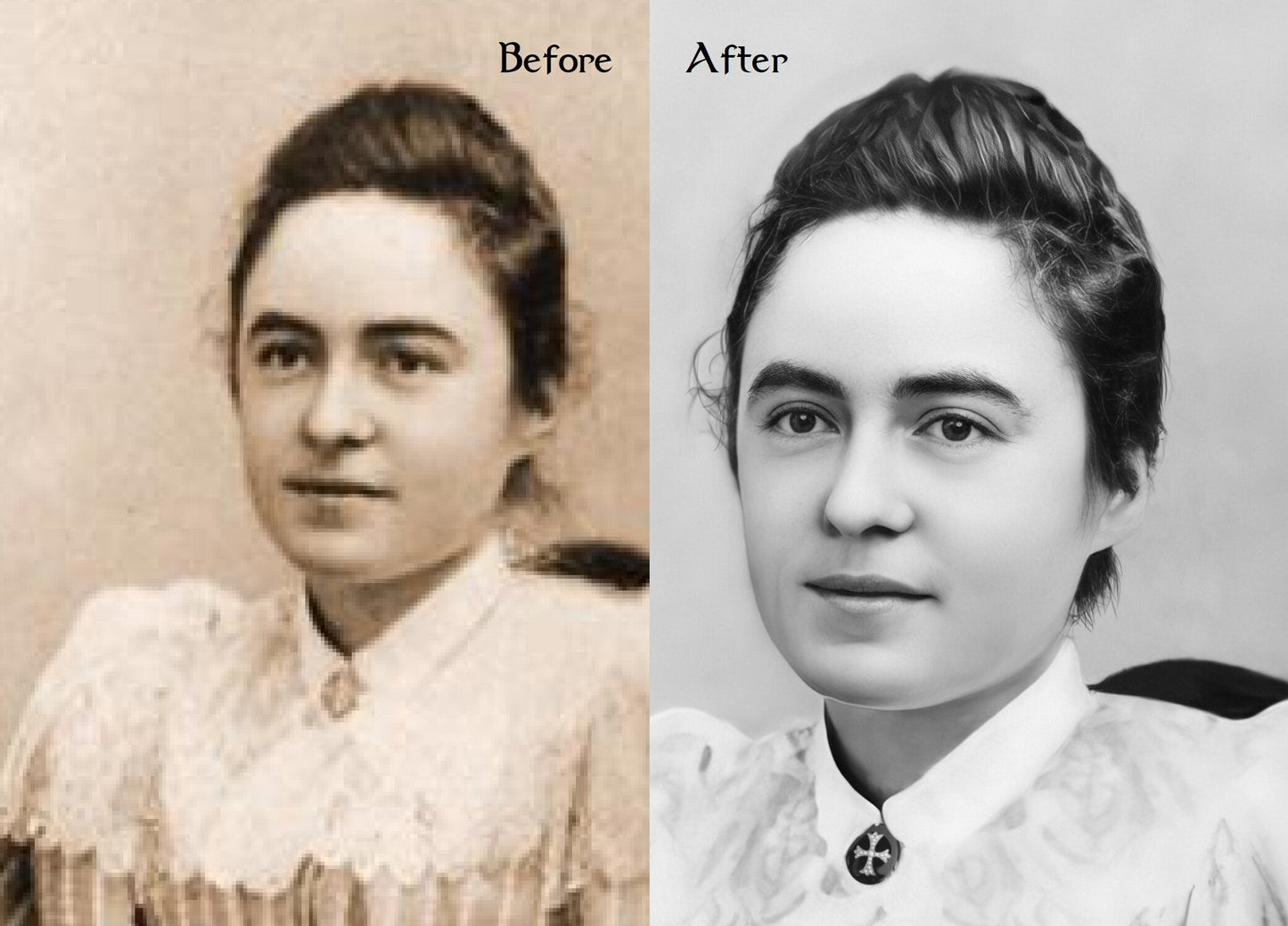 Celine Martin–St Therese's Sister – Exclusive Photo Restoration – Catholic Gift – Catholic Art Print - Catholic Art and Jewelry