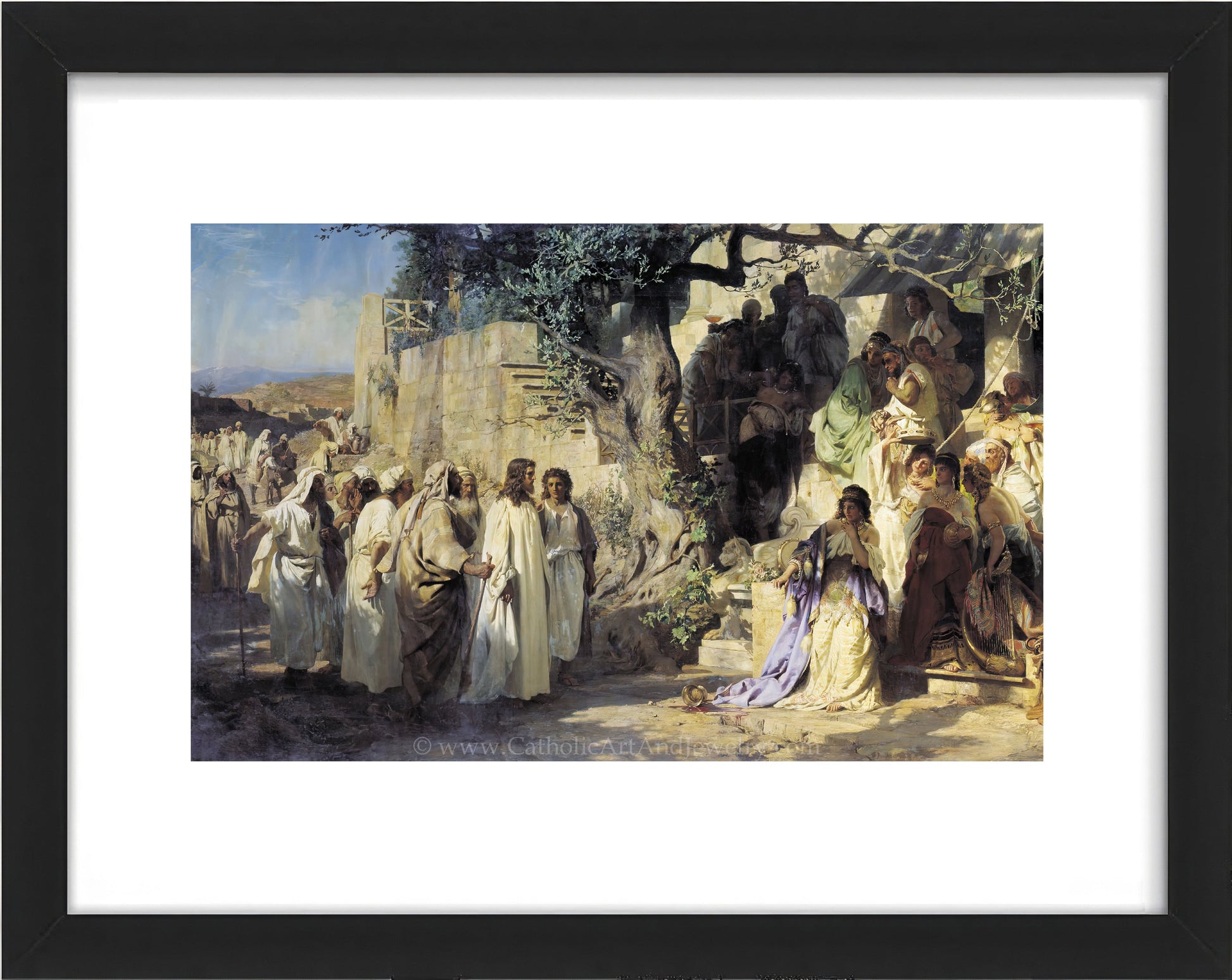 Christ and Sinner – Mary Magdalene – Henryk Siemiradzki – Catholic Art Print - Catholic Art and Jewelry