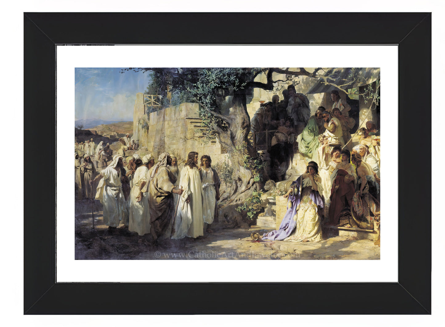 Christ and Sinner – Mary Magdalene – Henryk Siemiradzki – Catholic Art Print - Catholic Art and Jewelry