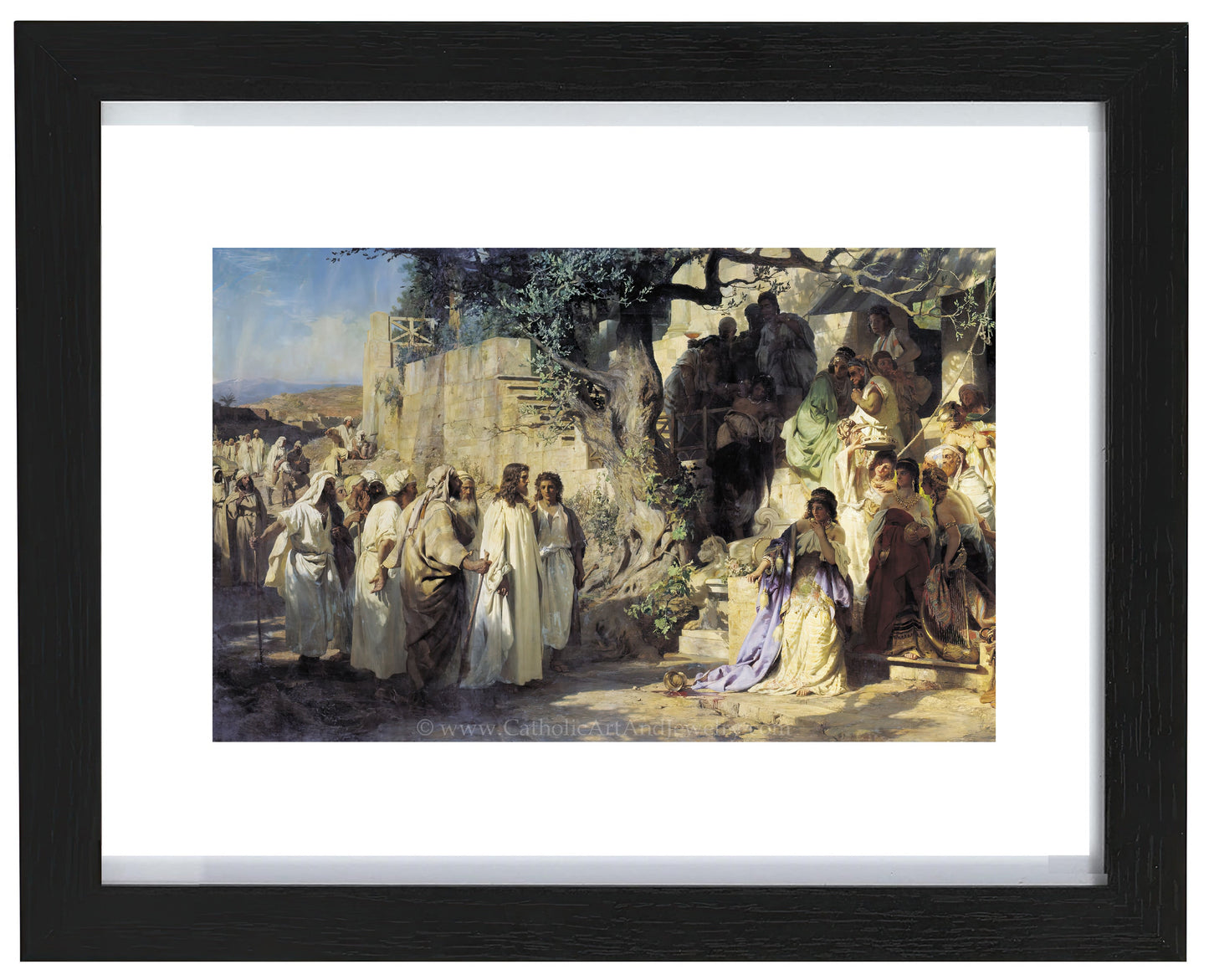 Christ and Sinner – Mary Magdalene – Henryk Siemiradzki – Catholic Art Print - Catholic Art and Jewelry