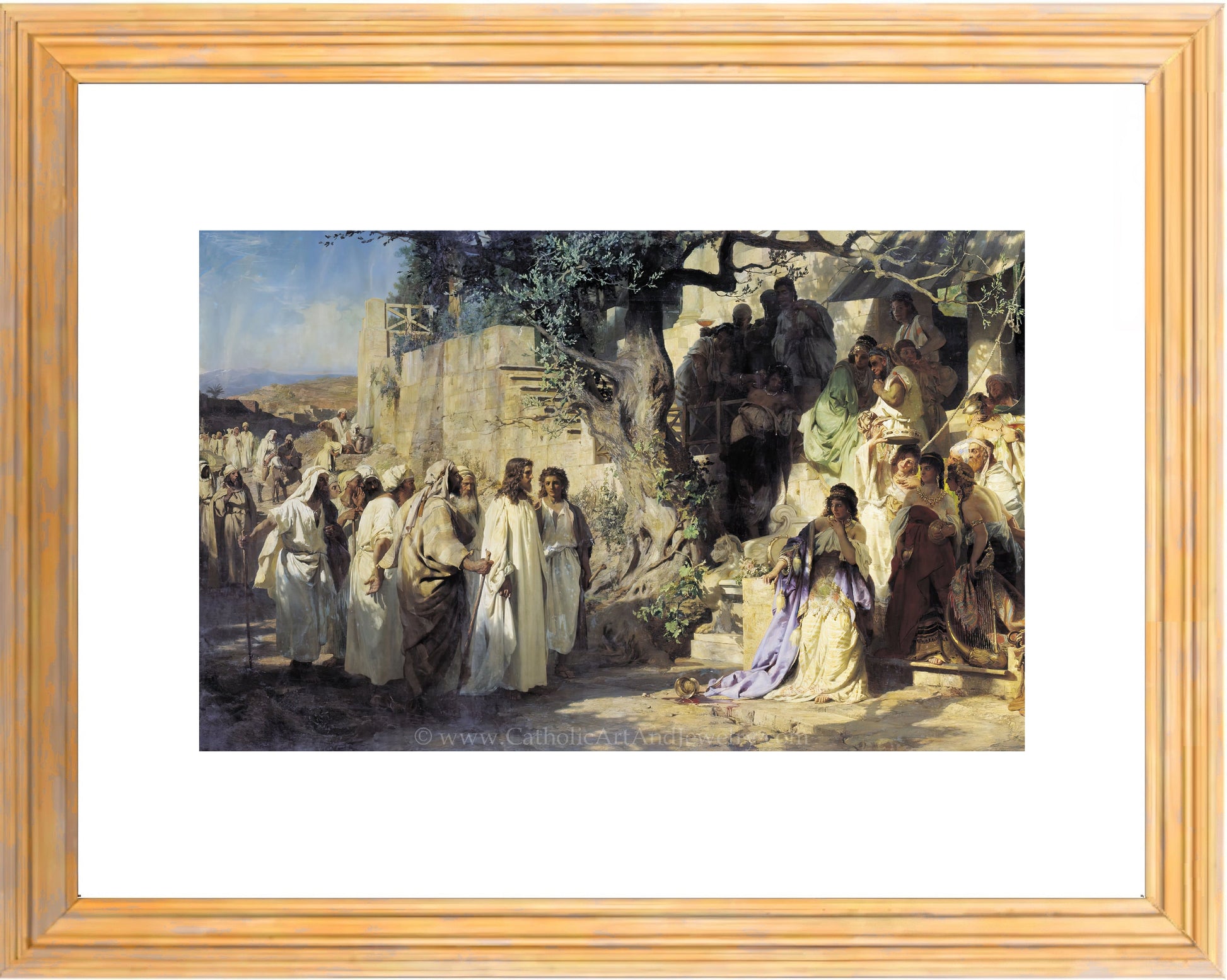 Christ and Sinner – Mary Magdalene – Henryk Siemiradzki – Catholic Art Print - Catholic Art and Jewelry