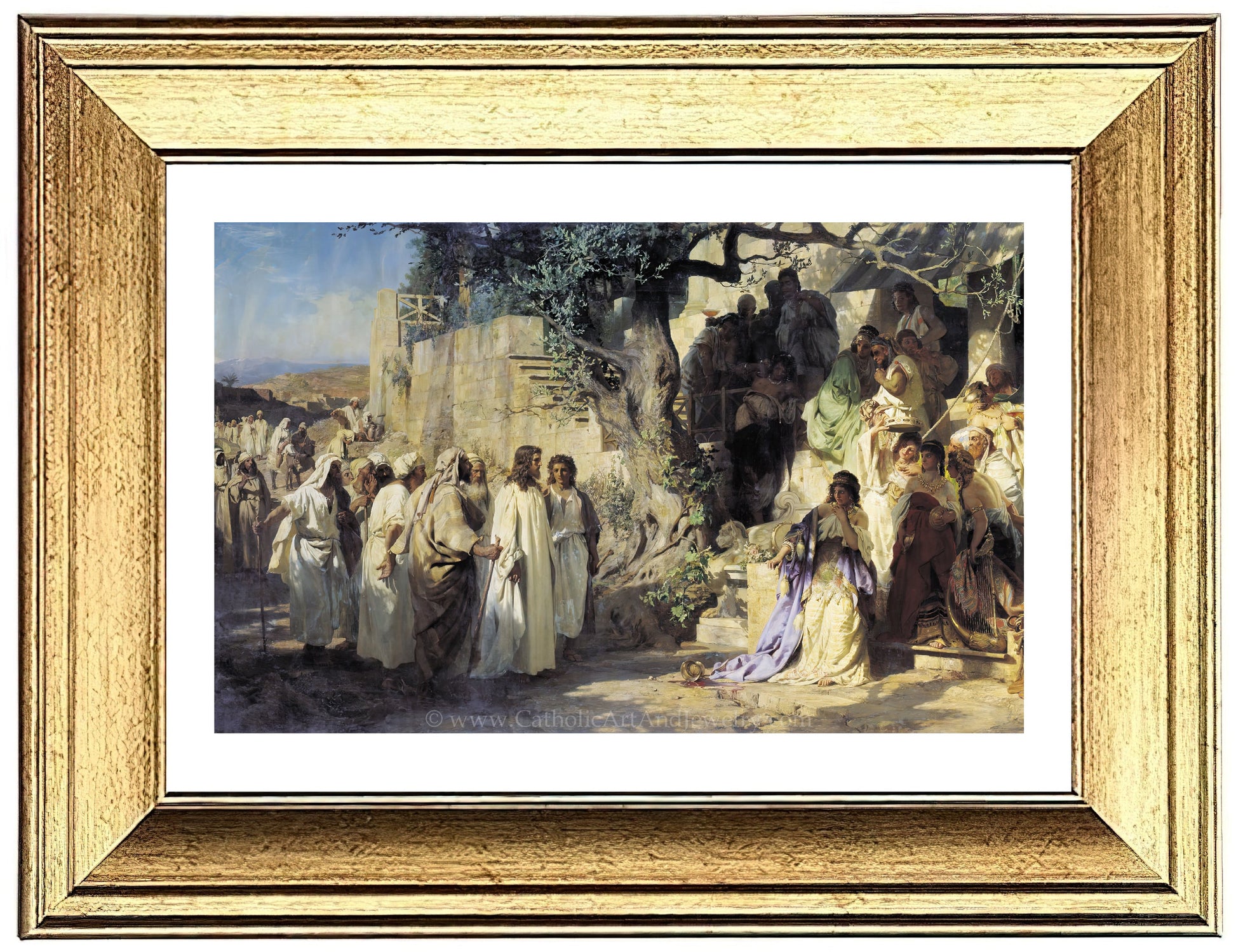 Christ and Sinner – Mary Magdalene – Henryk Siemiradzki – Catholic Art Print - Catholic Art and Jewelry