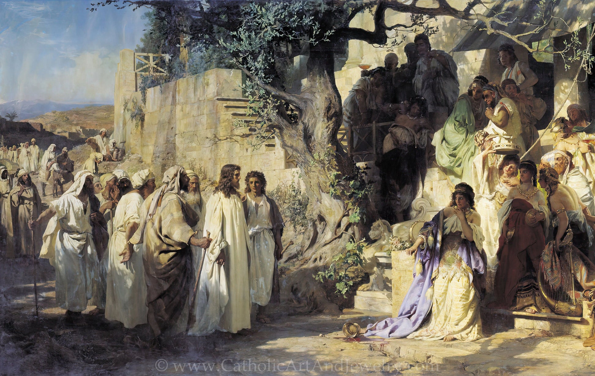 Christ and Sinner – Mary Magdalene – Henryk Siemiradzki – Catholic Art Print - Catholic Art and Jewelry