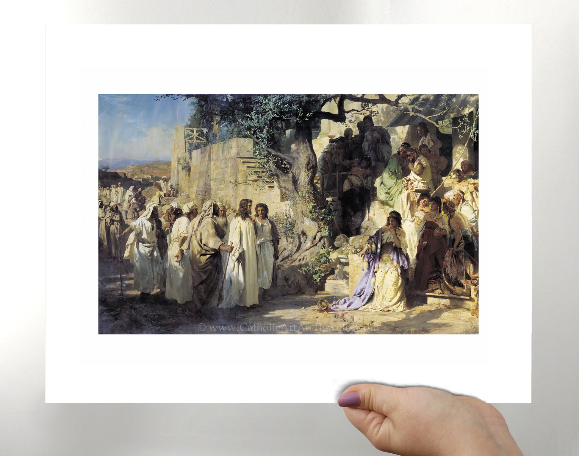 Christ and Sinner – Mary Magdalene – Henryk Siemiradzki – Catholic Art Print - Catholic Art and Jewelry