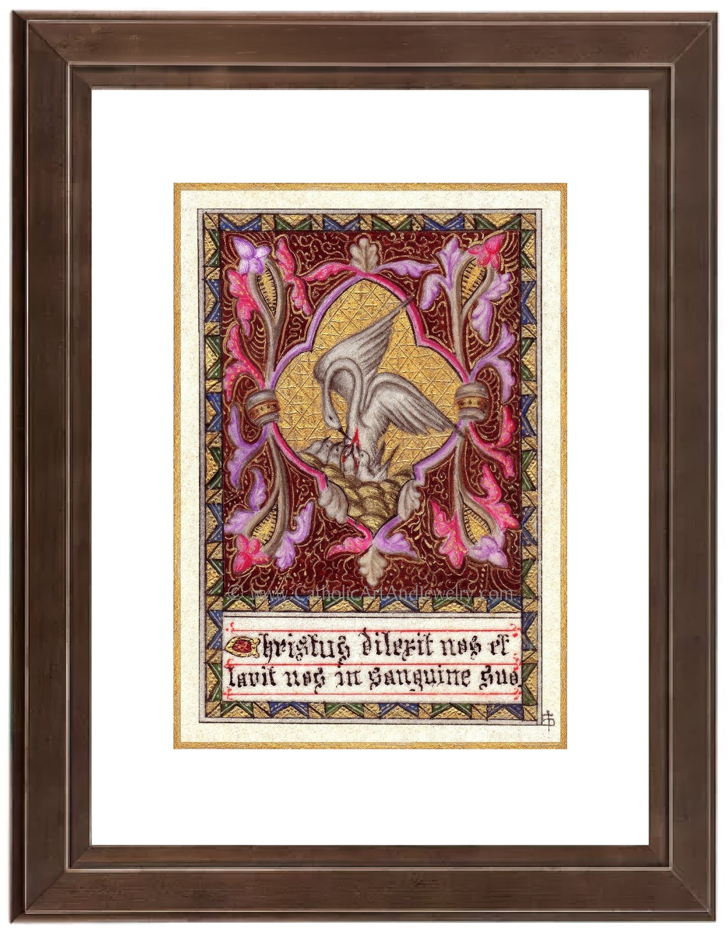 Christ Loves Us and Washes Us in His Blood – Pelican Symbol of Christ – 4 sizes – Catholic Gift – Archival Quality - Catholic Art and Jewelry