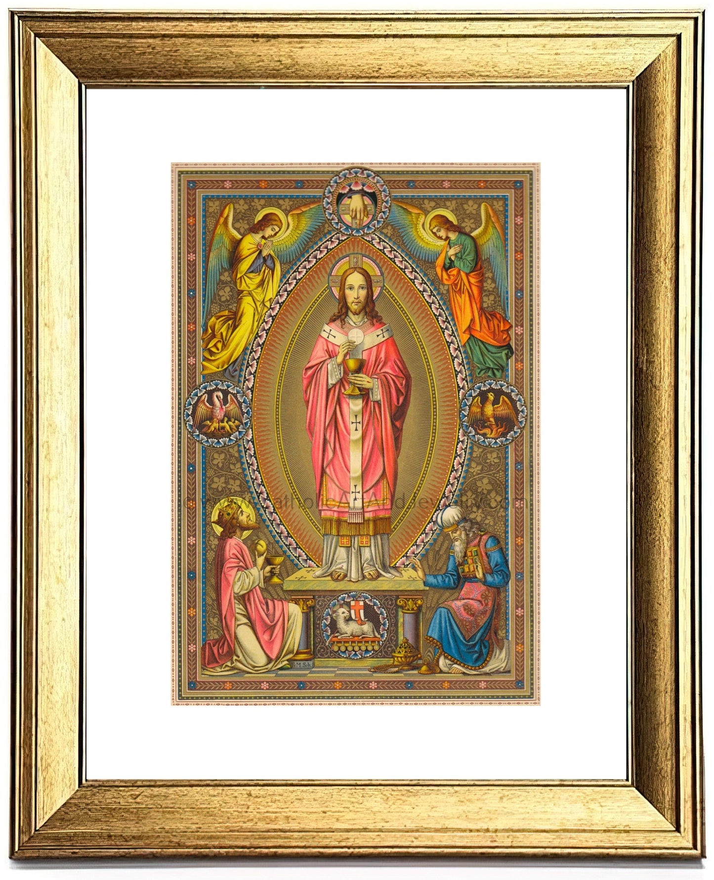 Christ the High Priest by Max Schmalzl, from a Roman Missal – Catholic Art Print – Archival Quality - Catholic Art and Jewelry