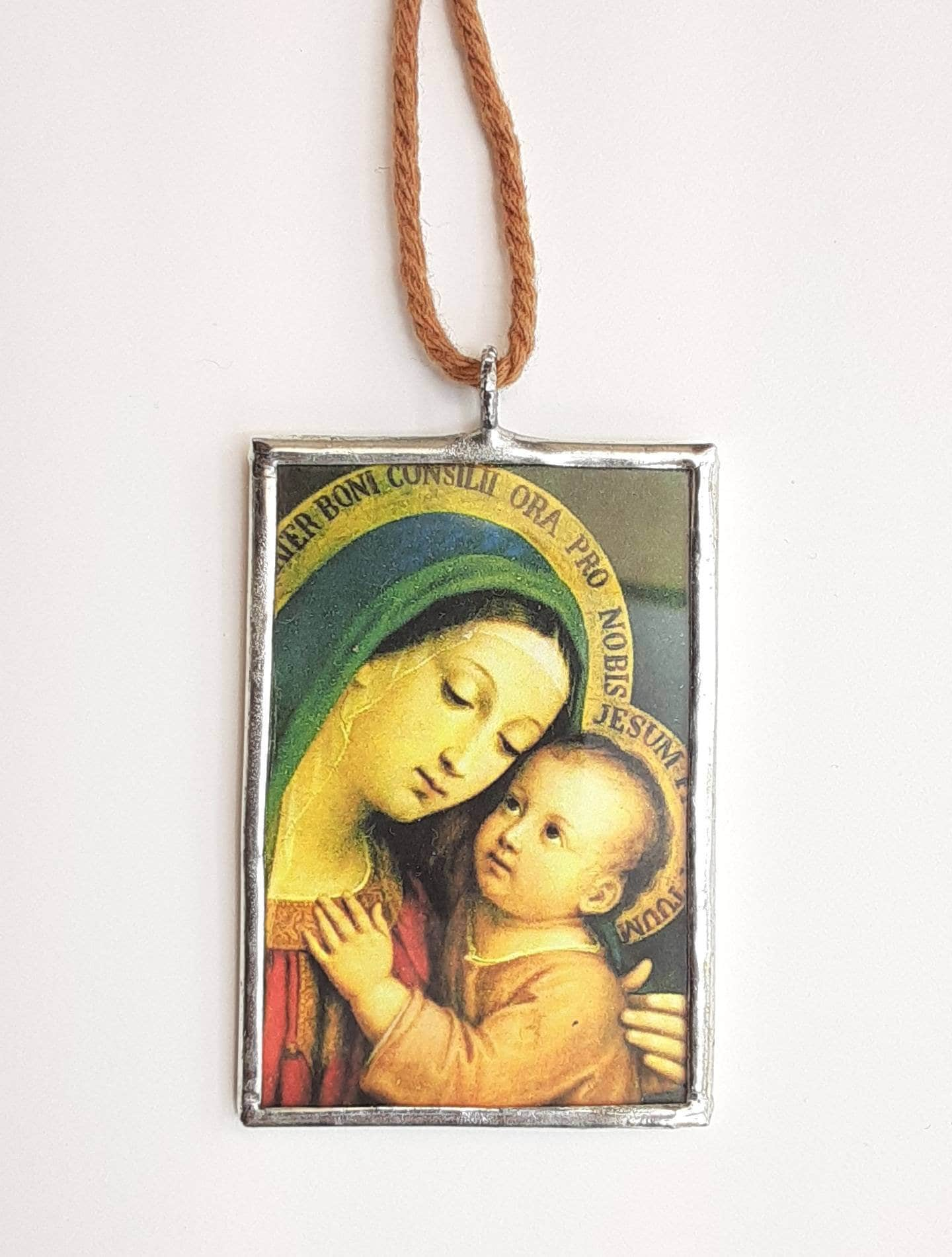 Christmas Ornament Our Lady of Good Counsel Madonna and Child - Catholic Art and Jewelry