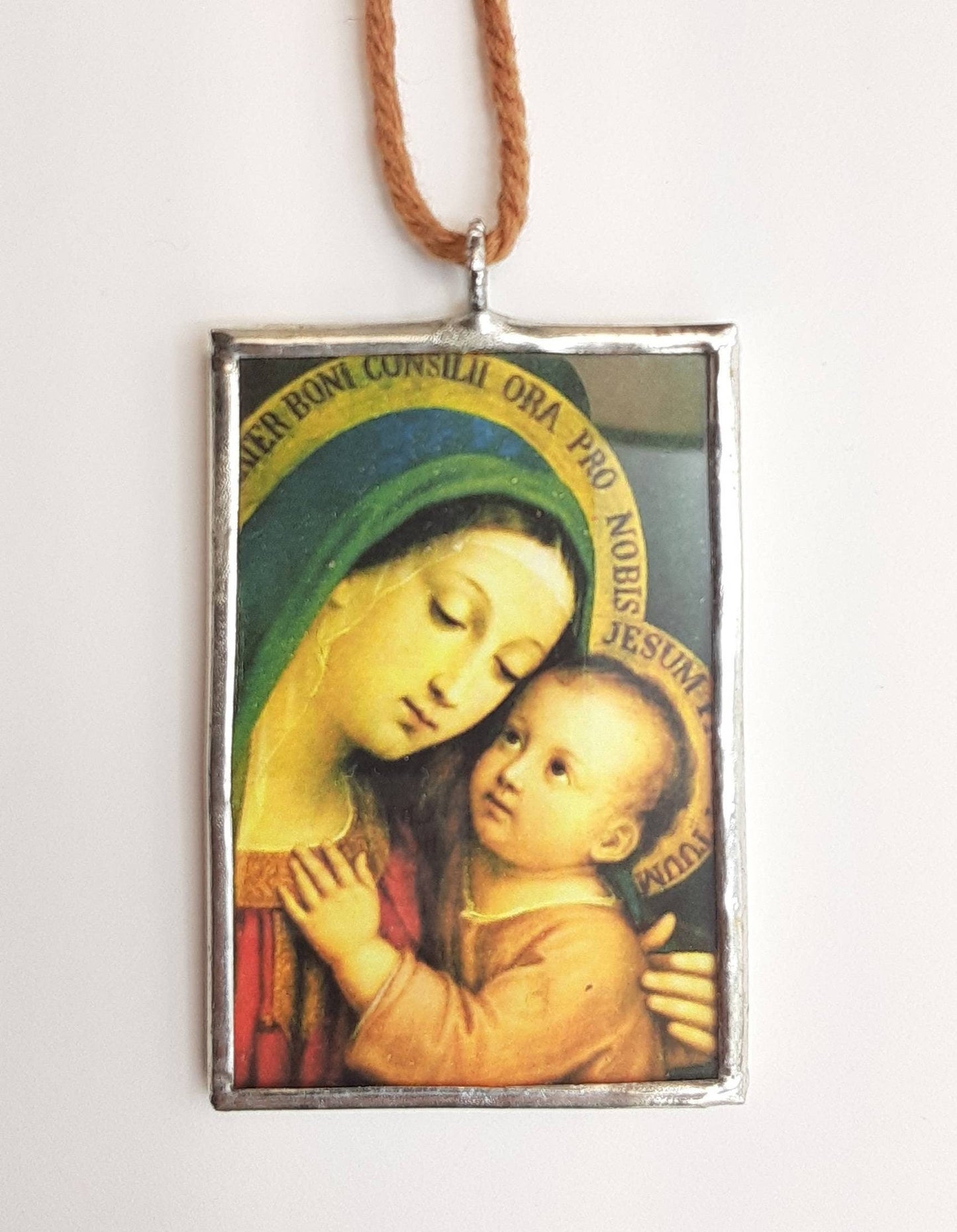 Christmas Ornament Our Lady of Good Counsel Madonna and Child - Catholic Art and Jewelry