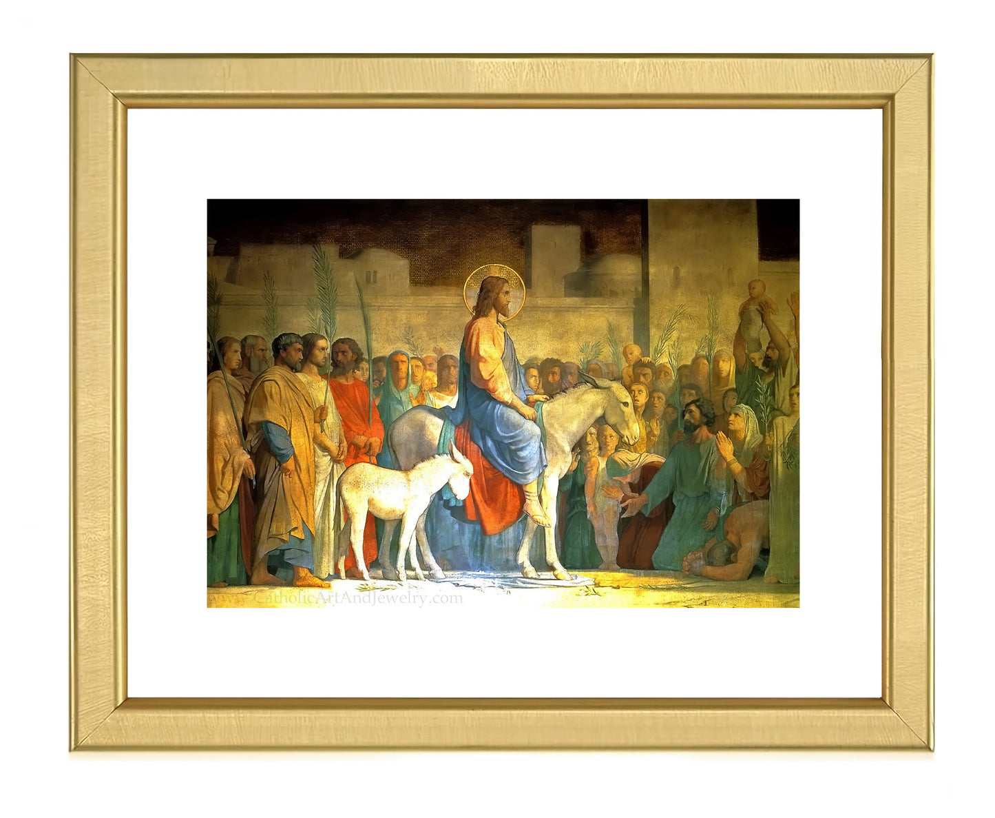 Christ's Entry into Jerusalem – Jean - Hippolyte Flandrin – Catholic Gift – Archival Quality - Catholic Art and Jewelry