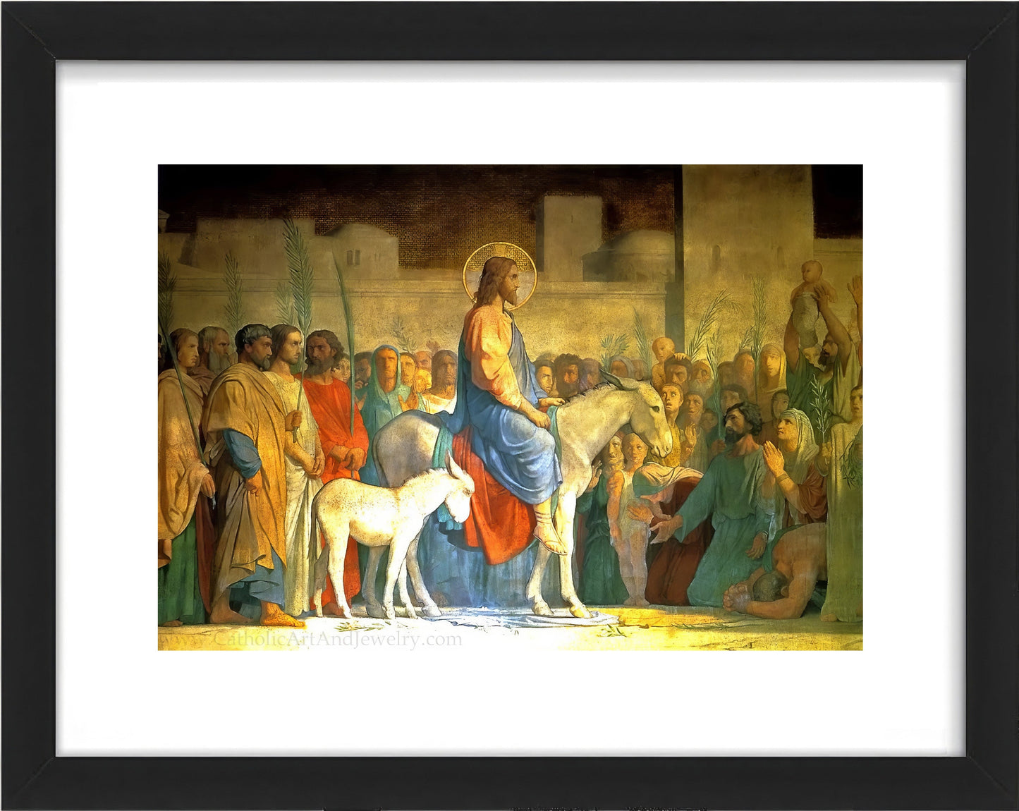 Christ's Entry into Jerusalem – Jean - Hippolyte Flandrin – Catholic Gift – Archival Quality - Catholic Art and Jewelry