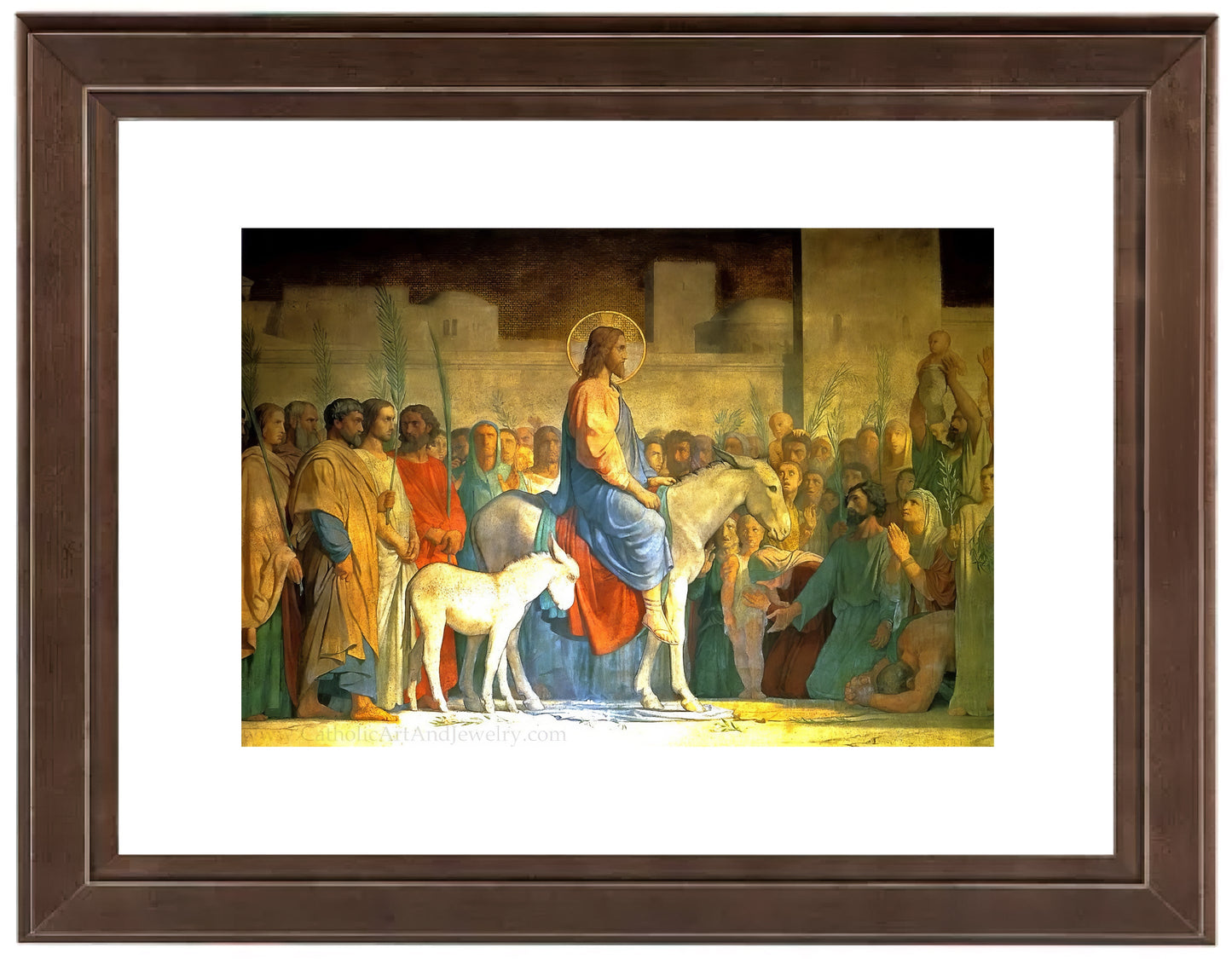 Christ's Entry into Jerusalem – Jean - Hippolyte Flandrin – Catholic Gift – Archival Quality - Catholic Art and Jewelry