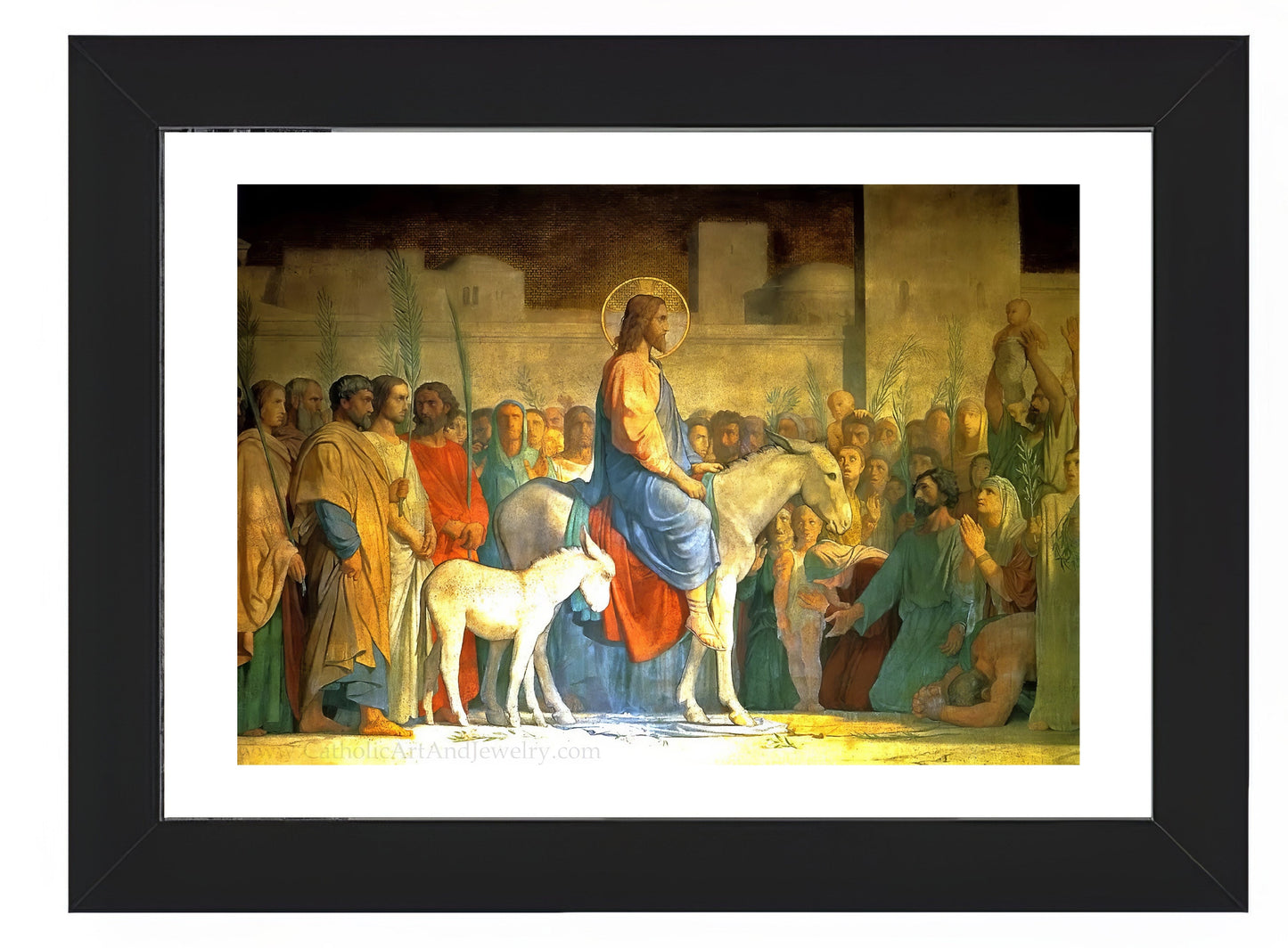 Christ's Entry into Jerusalem – Jean - Hippolyte Flandrin – Catholic Gift – Archival Quality - Catholic Art and Jewelry