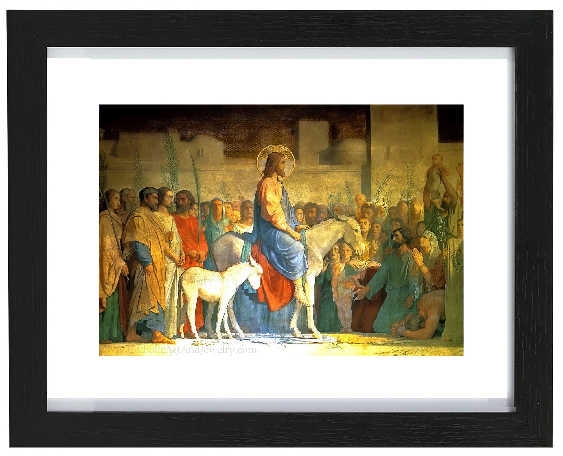 Christ's Entry into Jerusalem – Jean - Hippolyte Flandrin – Catholic Gift – Archival Quality - Catholic Art and Jewelry