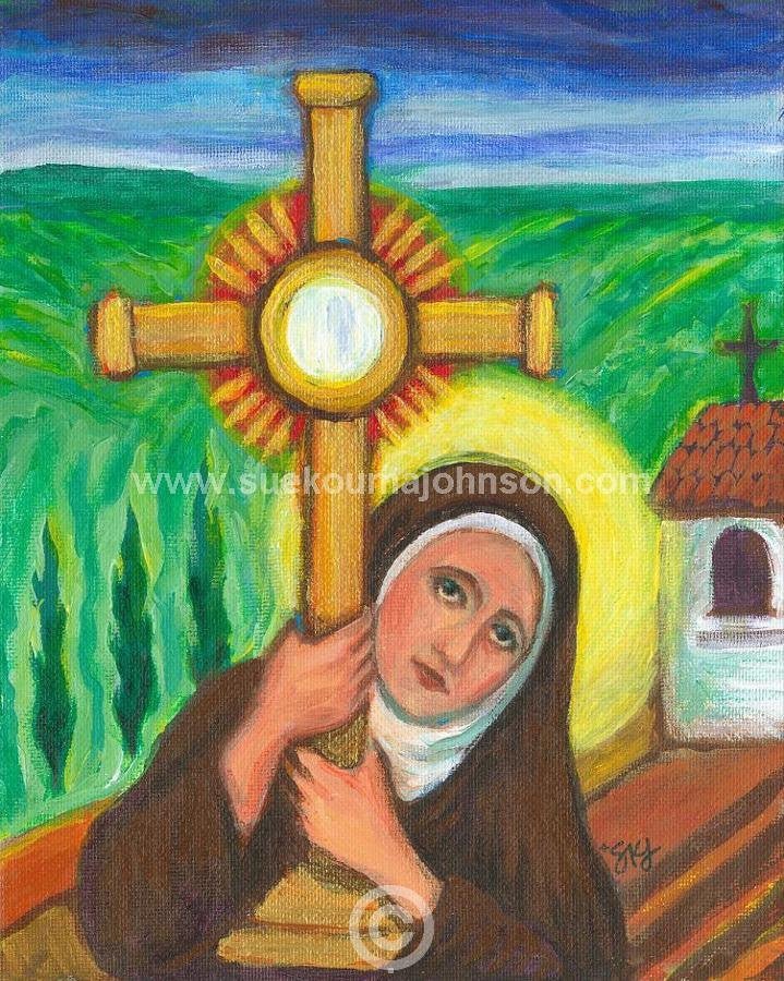 Clare of Assisi Medal - Catholic Art and Jewelry