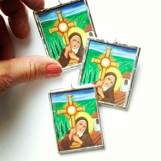 Clare of Assisi Ornament - Catholic Art and Jewelry