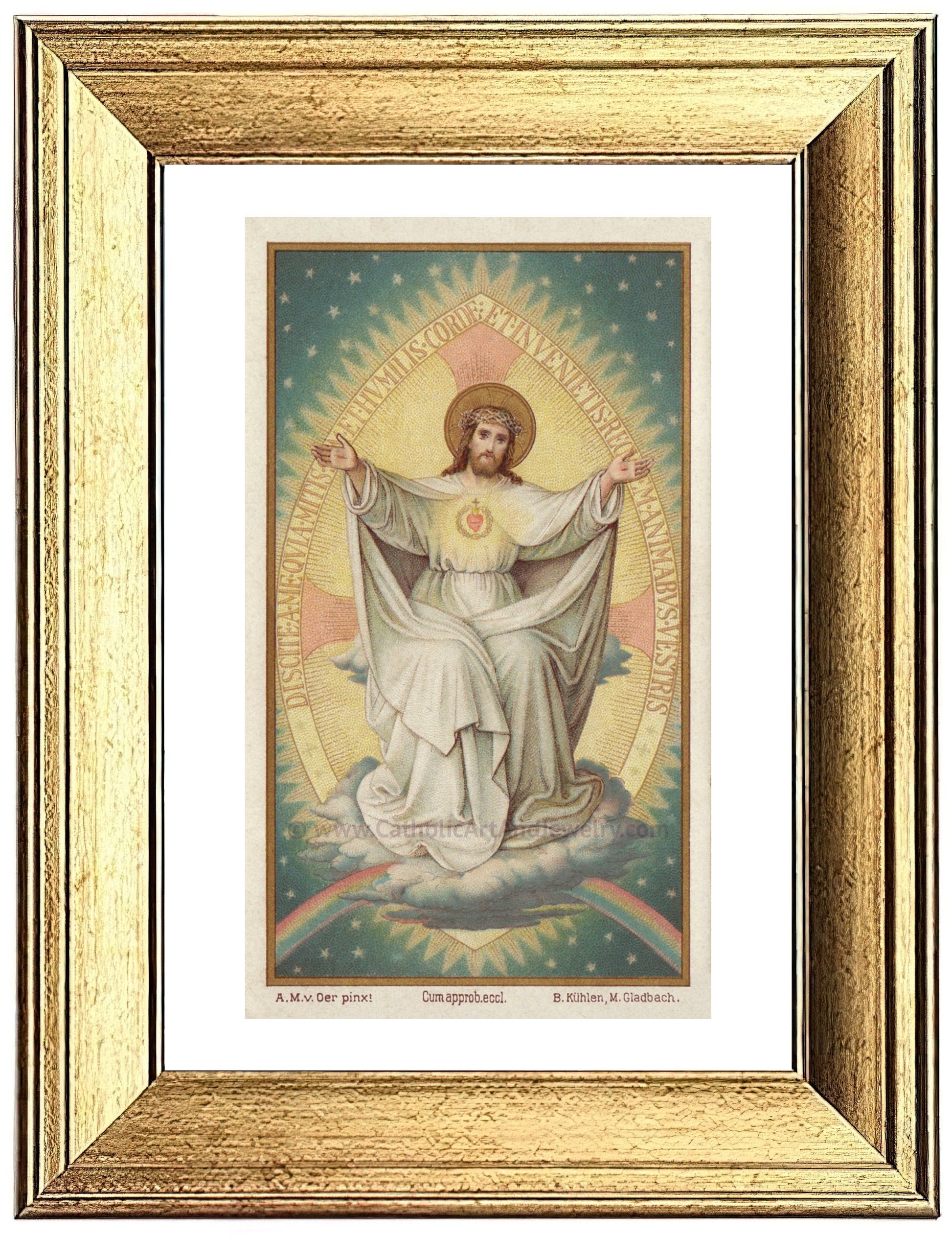 Come Unto Me – Jesus – based on a Vintage Holy Card – Christian Gift/Easter Gift – Christian Art Print – Archival Quality - Catholic Art and Jewelry