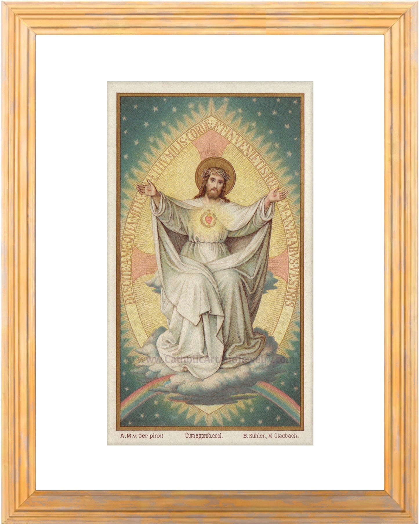 Come Unto Me – Jesus – based on a Vintage Holy Card – Christian Gift/Easter Gift – Christian Art Print – Archival Quality - Catholic Art and Jewelry