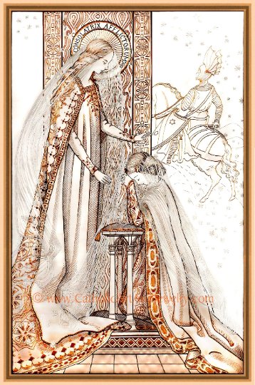 Consoler of the Afflicted –8.5x11" Print – Loreto Embroideries - Catholic Art and Jewelry