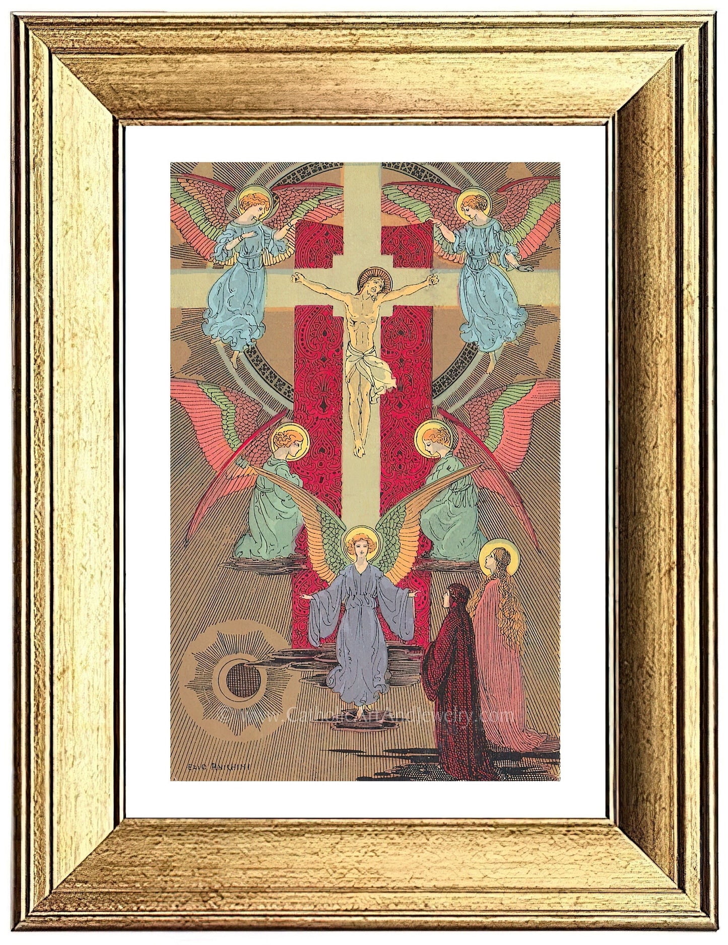 Crucifixion – 4 sizes – by Ezio Anichini – from Dante's Paradiso–Canto - XIV - Catholic Art and Jewelry