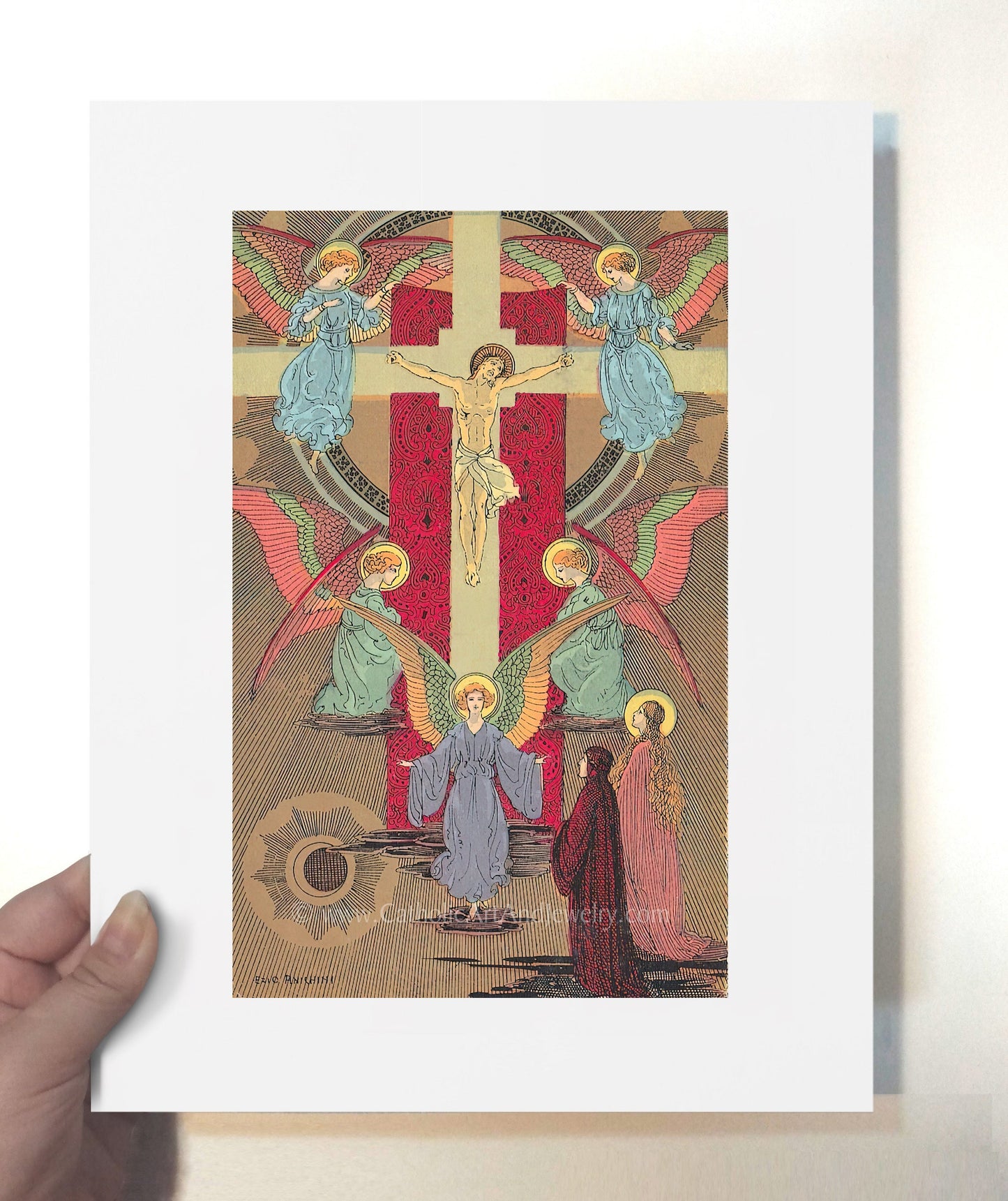 Crucifixion – 4 sizes – by Ezio Anichini – from Dante's Paradiso–Canto - XIV - Catholic Art and Jewelry