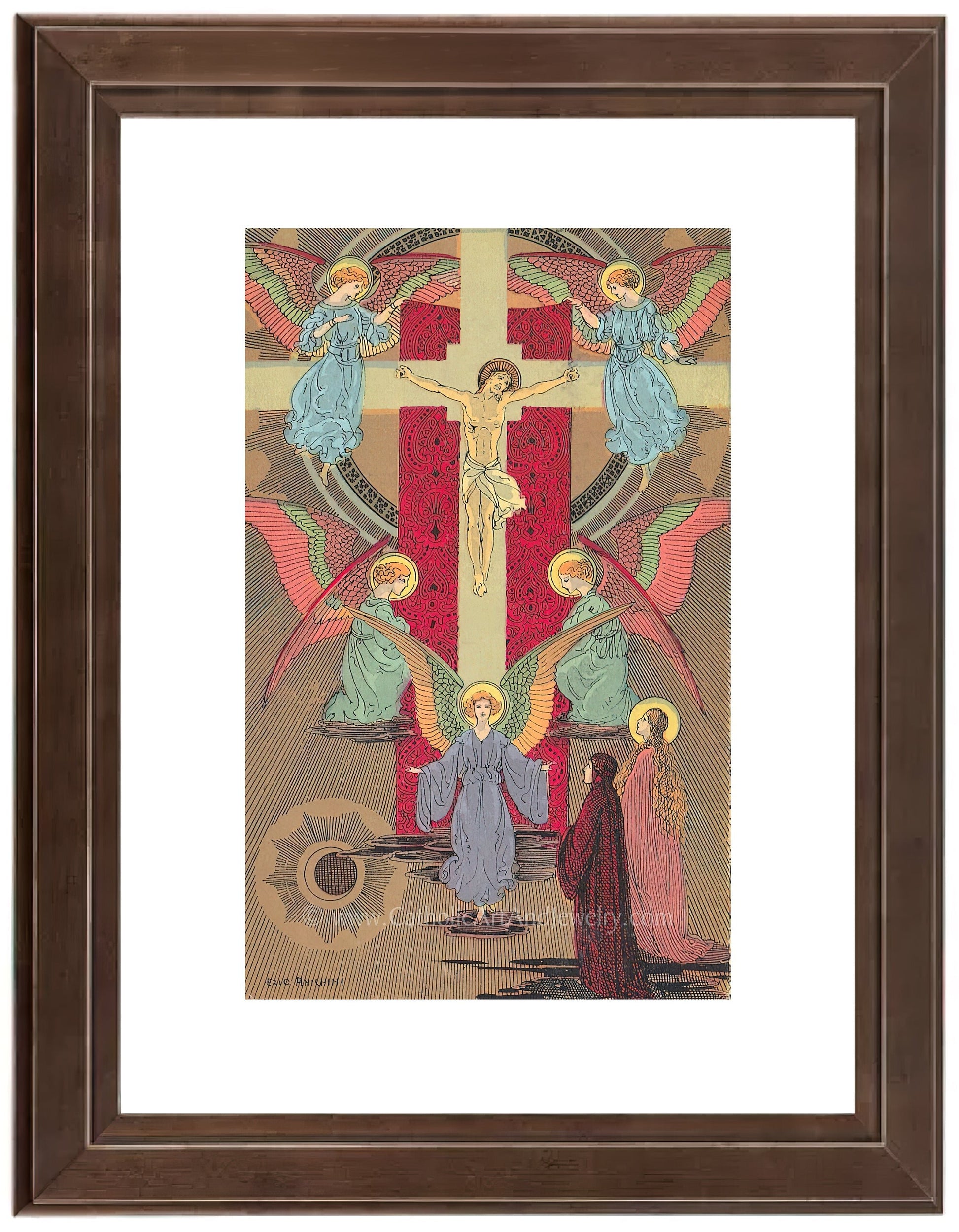 Crucifixion – 4 sizes – by Ezio Anichini – from Dante's Paradiso–Canto - XIV - Catholic Art and Jewelry