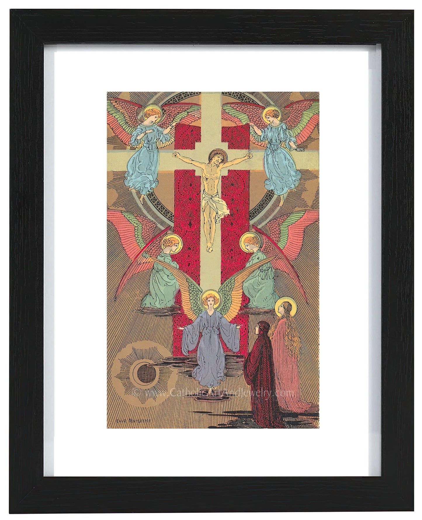 Crucifixion – 4 sizes – by Ezio Anichini – from Dante's Paradiso–Canto - XIV - Catholic Art and Jewelry