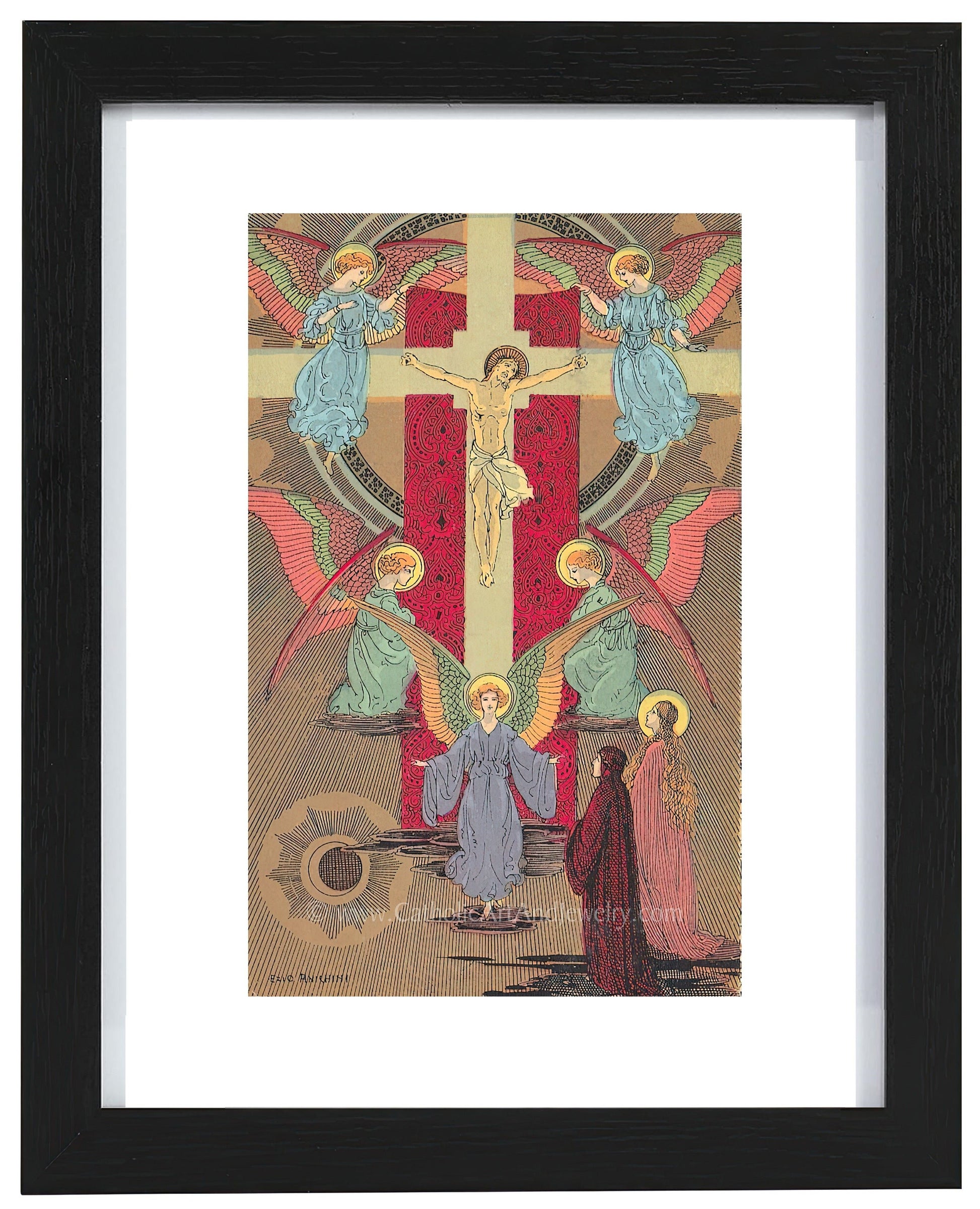 Crucifixion – 4 sizes – by Ezio Anichini – from Dante's Paradiso–Canto - XIV - Catholic Art and Jewelry