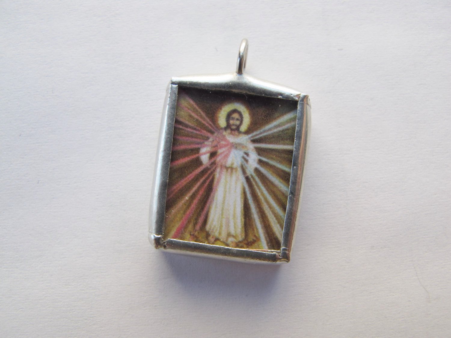 Divine Mercy and St Faustina Double Sided Medal - Catholic Art and Jewelry