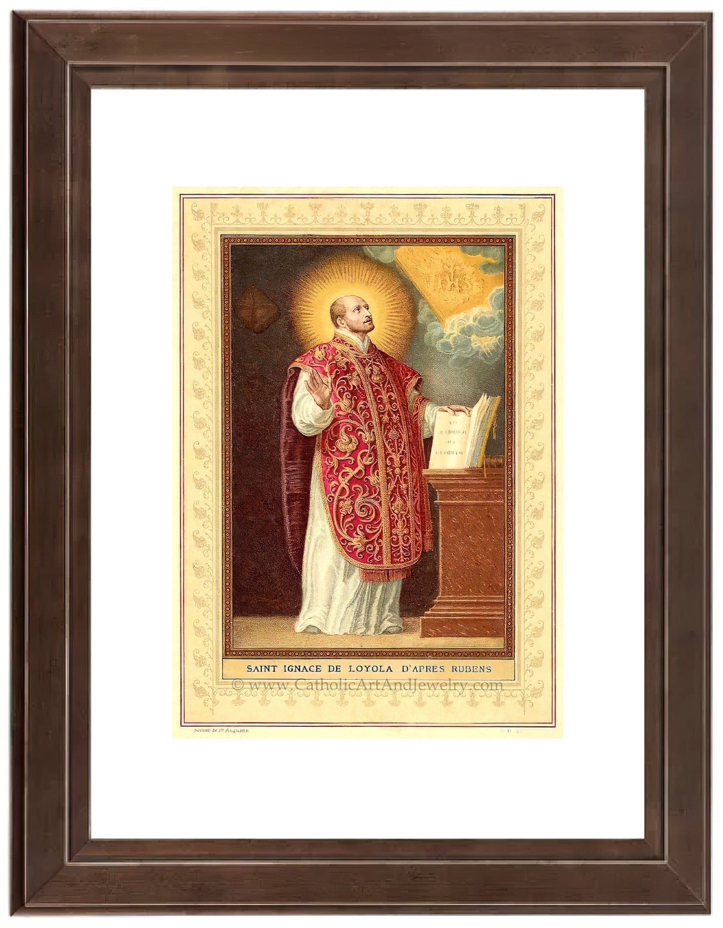 a painting of a man in a red robe