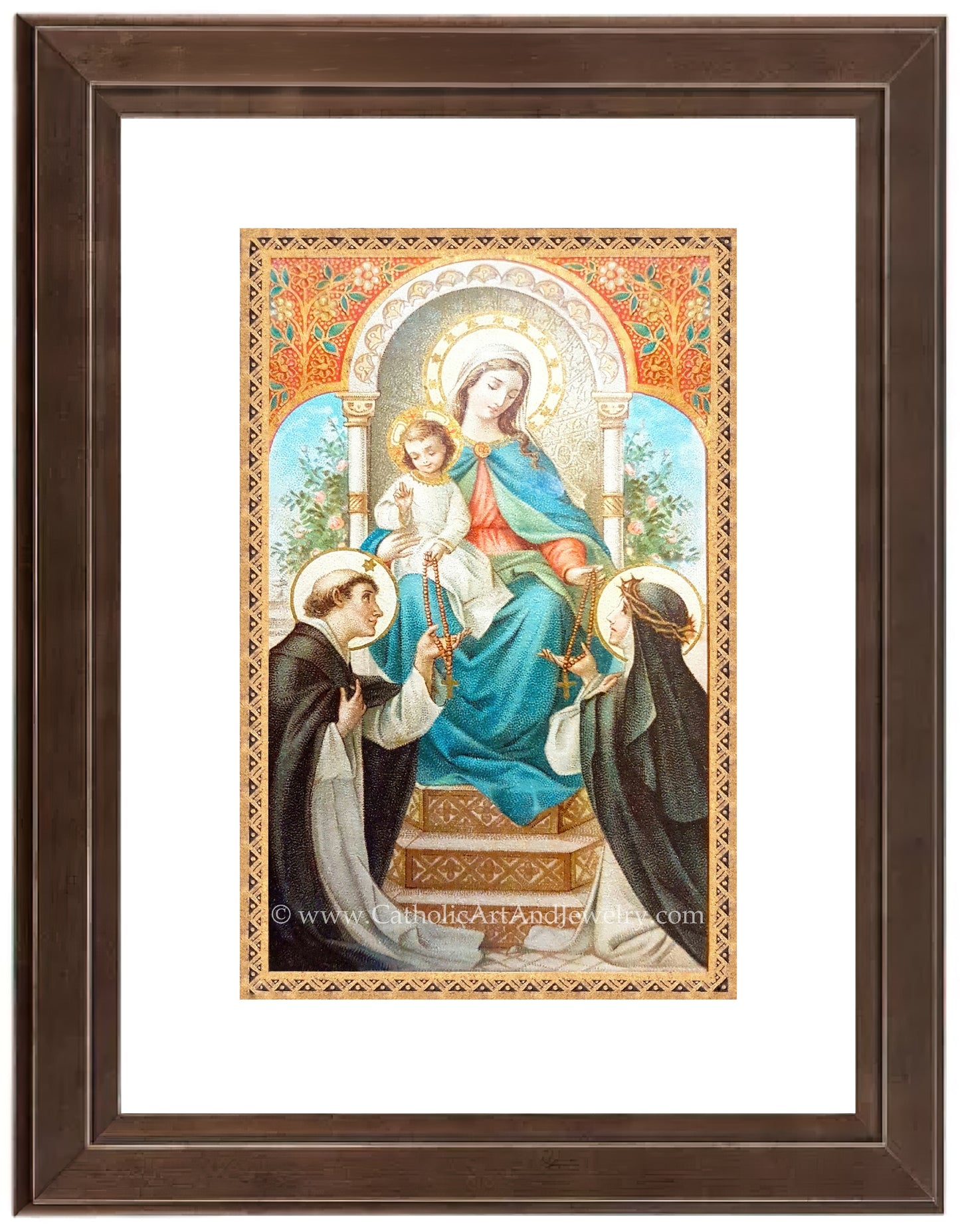 a painting of the virgin mary and child jesus